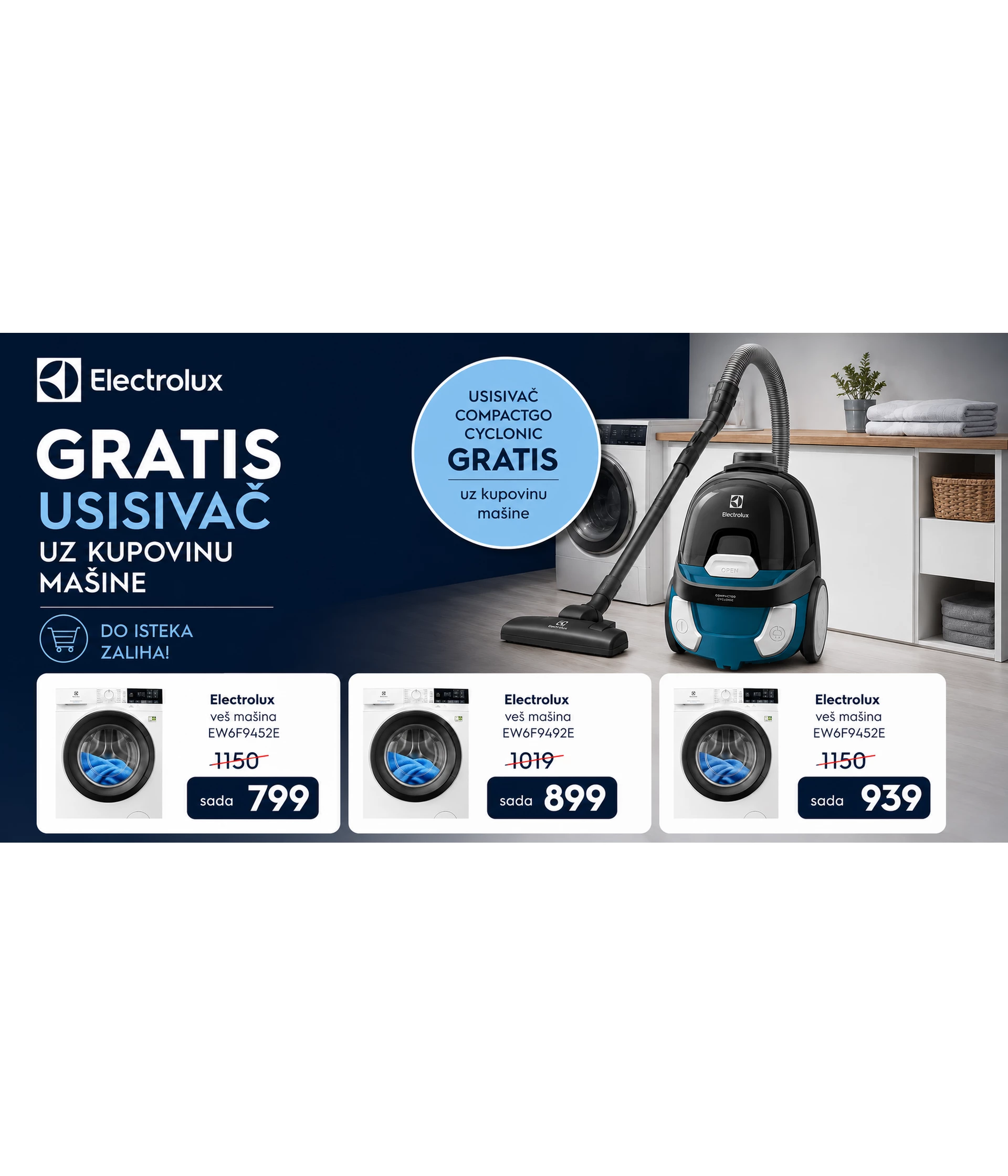 electrolux 3 masine 
