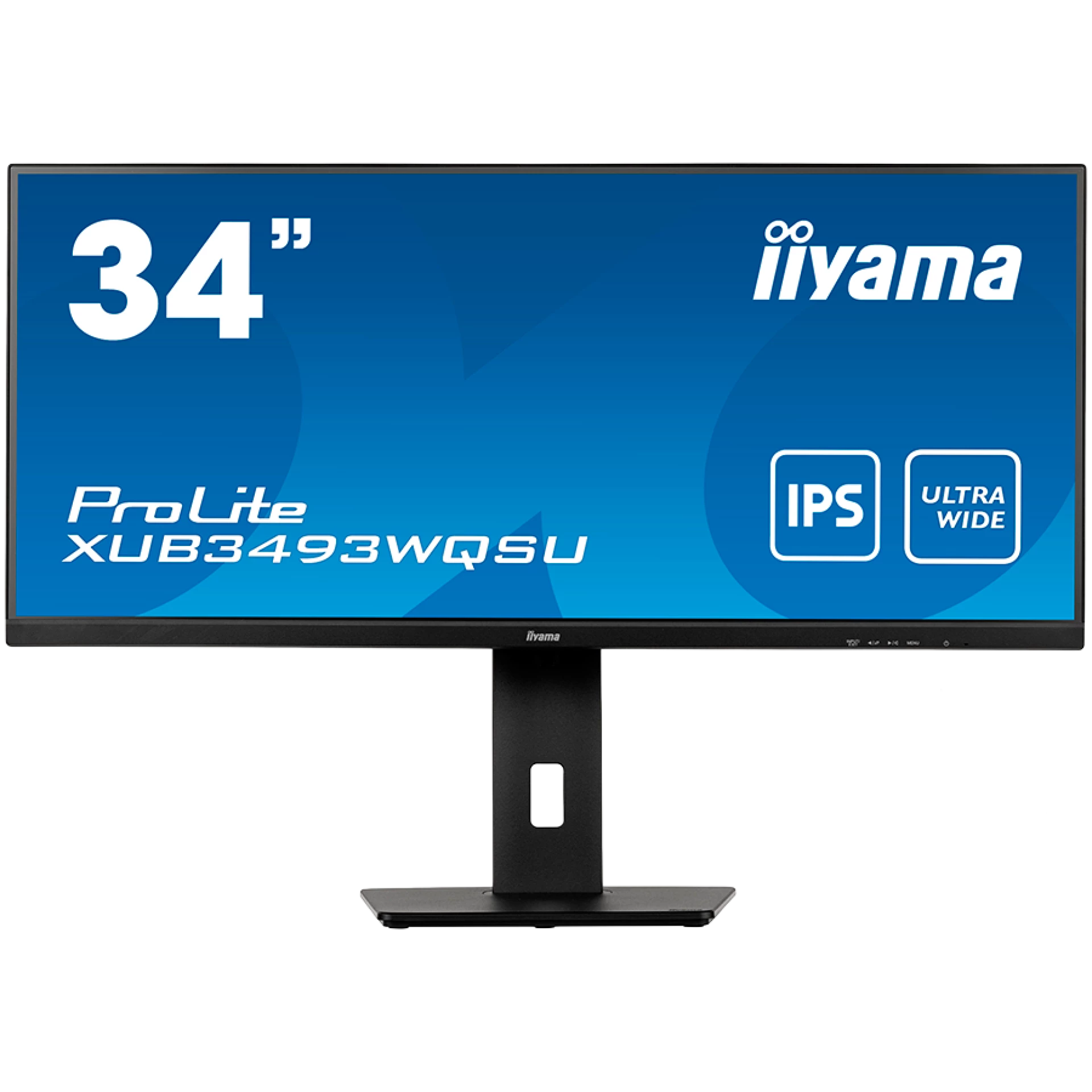 IIYAMA Monitor XUB3493WQSU-B5 34” IPS 3440 x 1440 @75Hz 21:9, 400 cd/m², 4ms, 1000:1,  HDMI, DP, USB, height, swivel, tilt, HDCP, Speakers, VESA