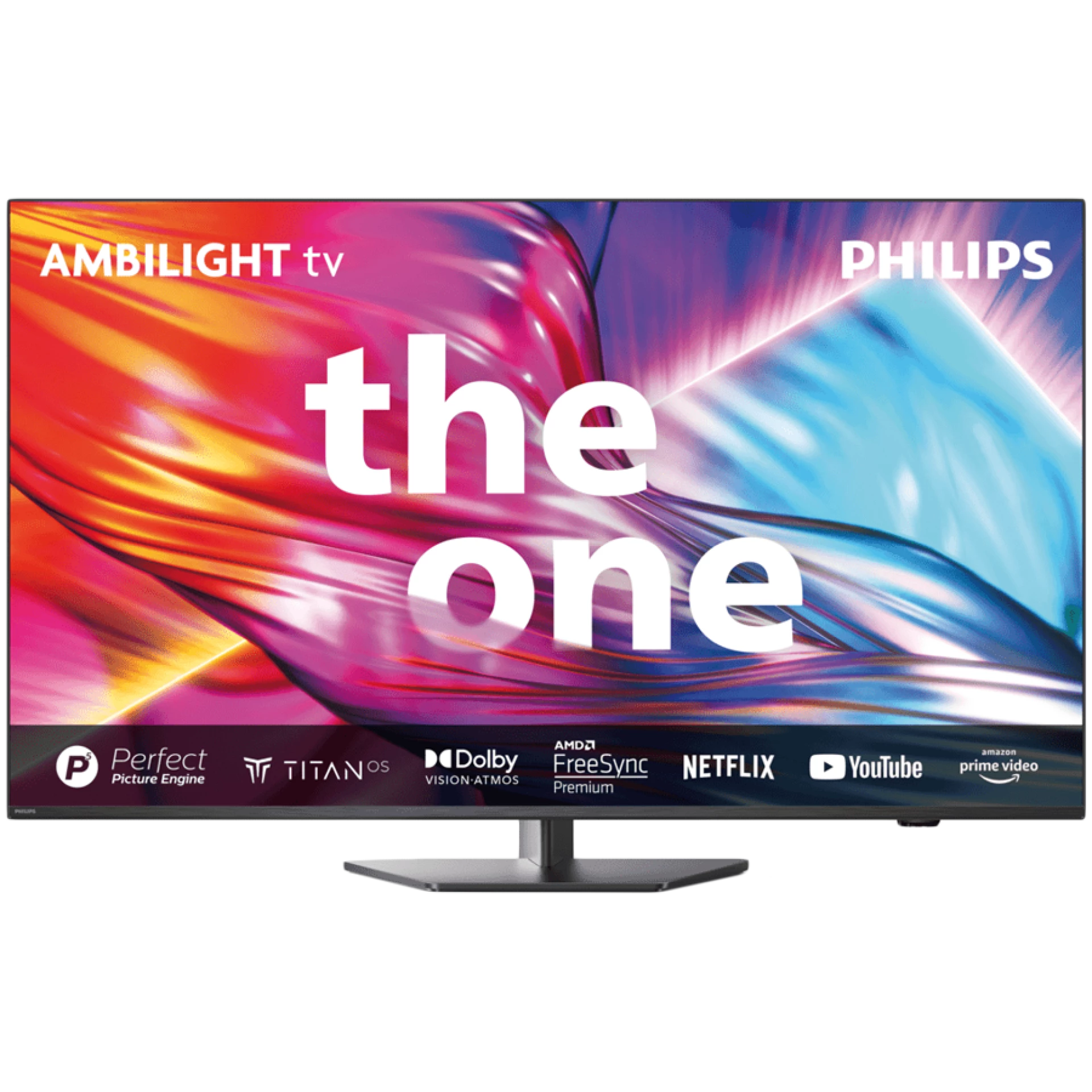 Philips TV LED 50PUS8919/12, 126 cm (50") The One series, Ambilight 4K TV, 144Hz, VRR, FreeSync Smart platform Titan OS, P5 Image processor, Dolby Vision and Atmos.