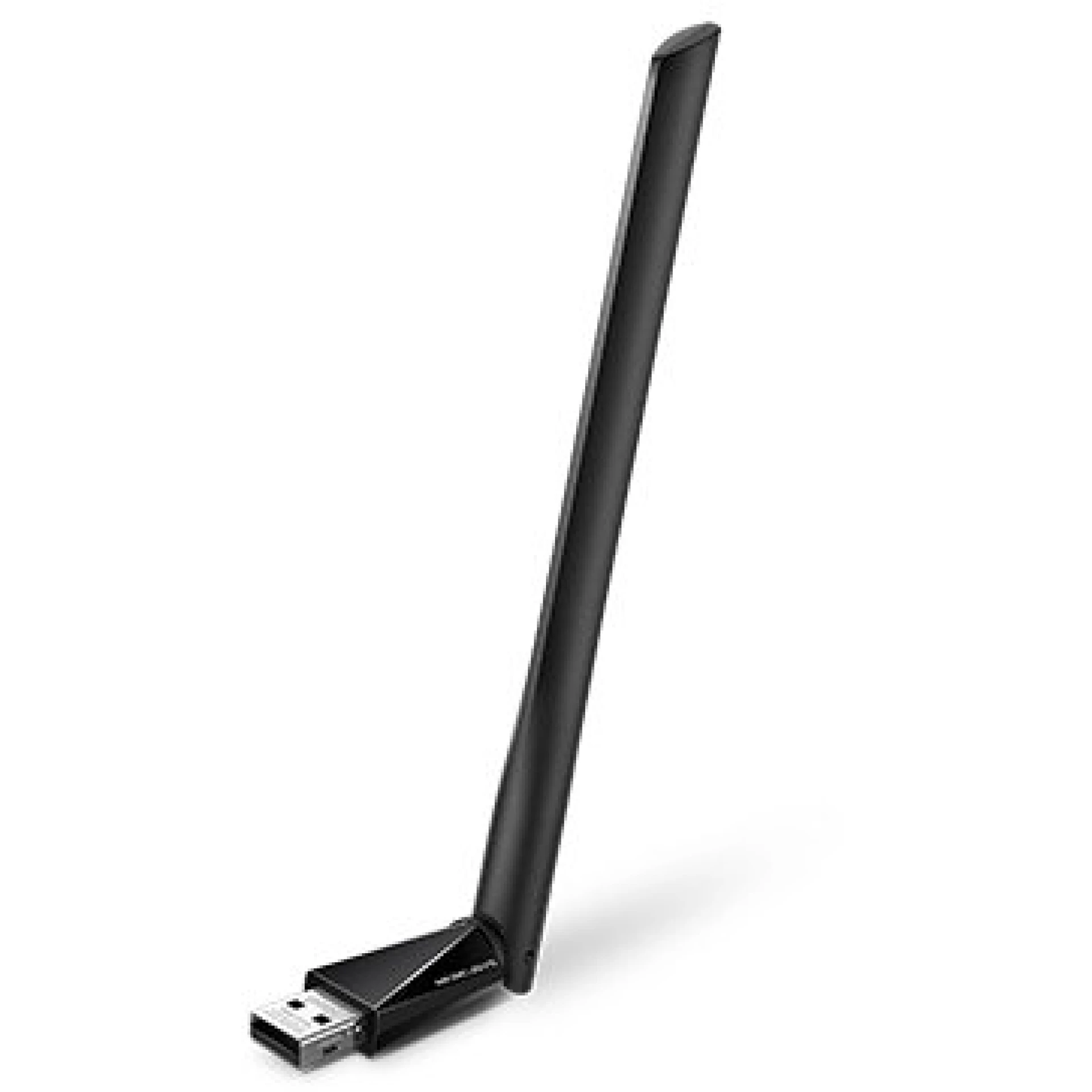 Mercusys MU6H AC650 High Gain Wireless Dual Band USB Adapter, 433Mbps at 5GHz + 200Mbps at 2.4GHz, USB 2.0, 1 x 5dBi High Gain Adjustable, Multi-Directional Antenna, WPA/WPA2, 802.1X