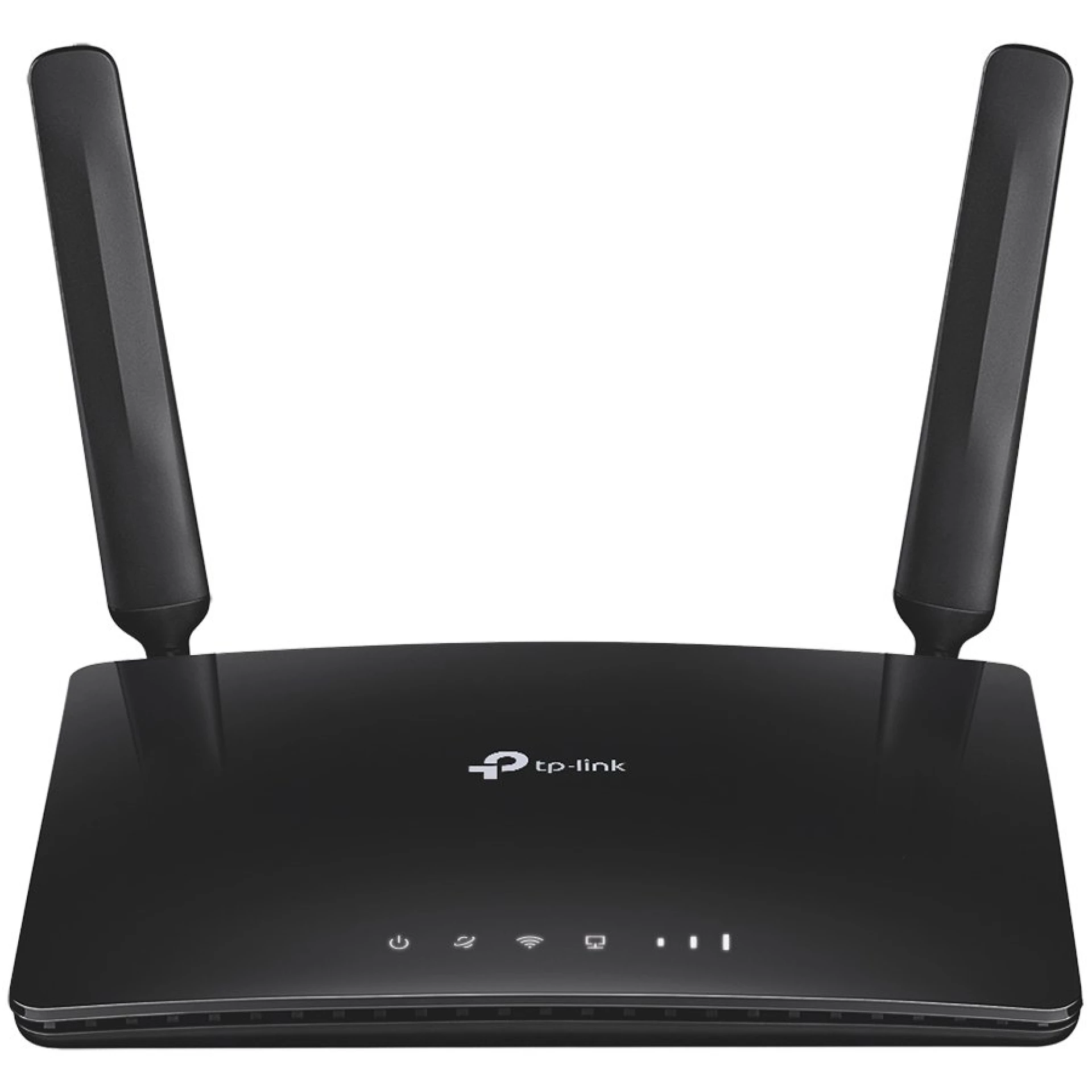 AC1200 Wireless Dual Band 4G LTE Router, build-in 4G LTE modem, support LTE-FDD/LTE-TDD/DC-HSPA+/HSPA+/HSPA/UMTS, with 3x10/100Mbps LAN ports and 1x10/100Mbps LAN/WAN port, 300Mbps at 2.4GHz, 867Mbps at 5GHz, 802.11b/g/n/ac, 2 internal LTE antennas,