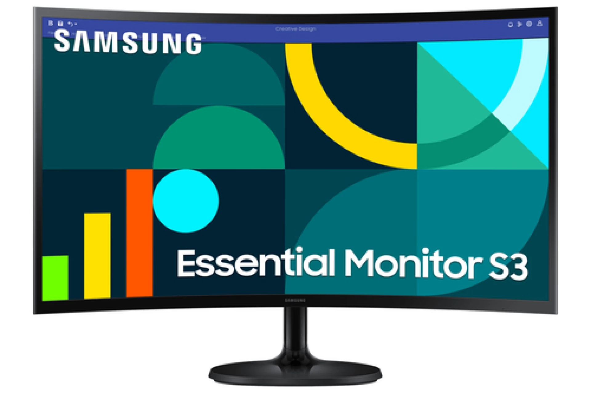 27''FHD Zakrivljeni Monitor S3VA, 1920x1080, 75Hz, 3000:14ms, 250cd, HDMI, VGA, Tilt, VESA 75x75