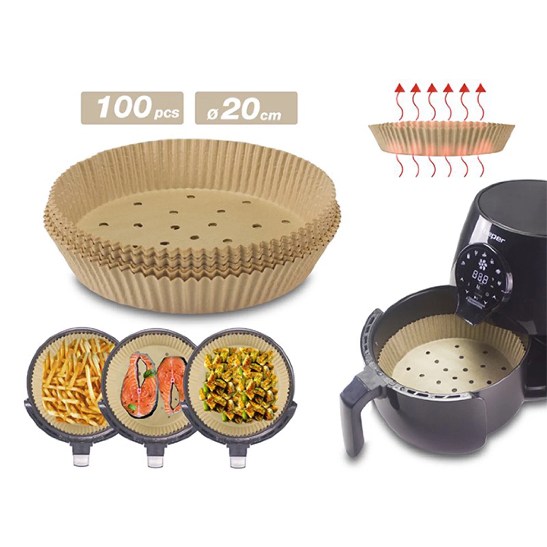 BEPER papir za pećenje, za fritezu C103ACC001