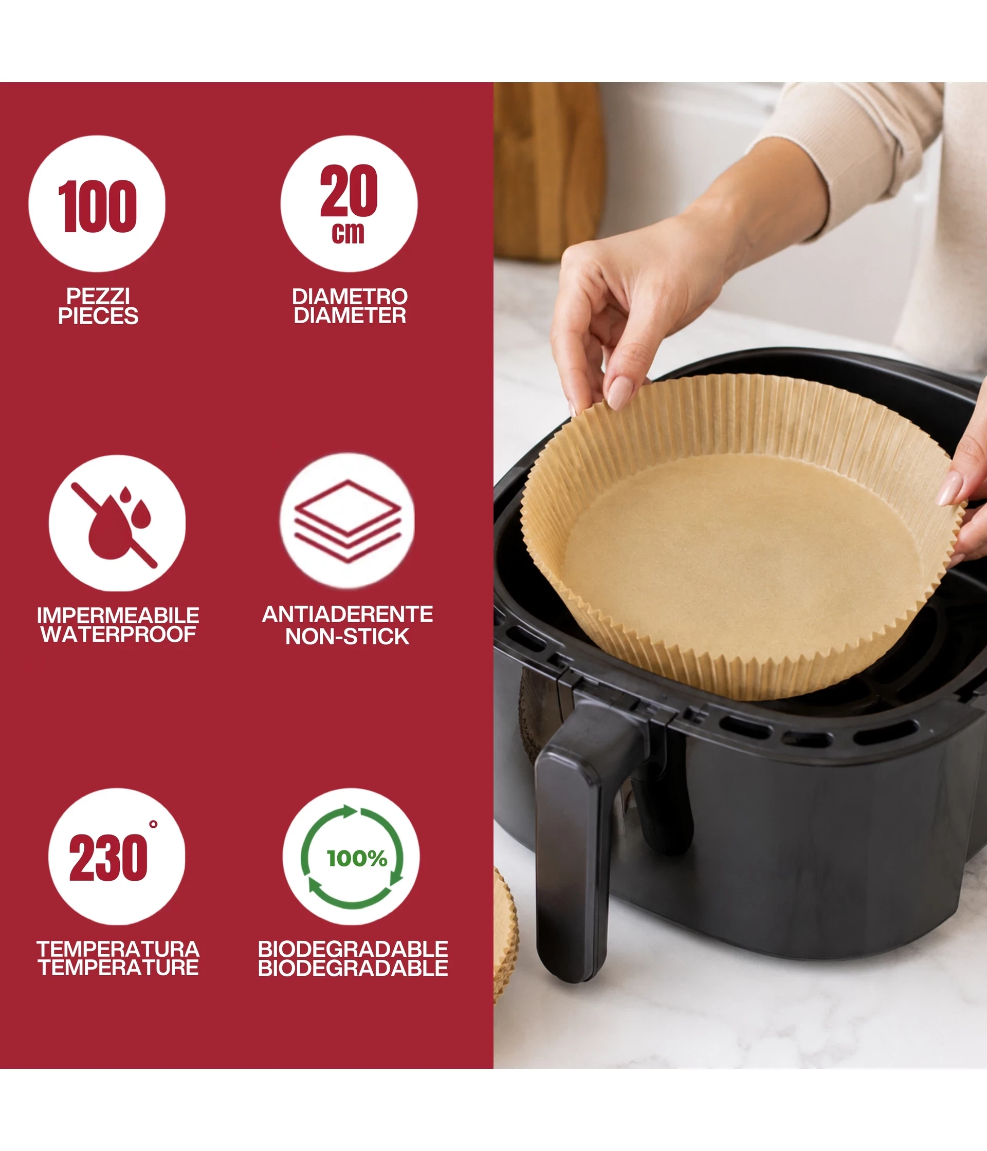 BEPER papir za pećenje, za fritezu C103ACC001