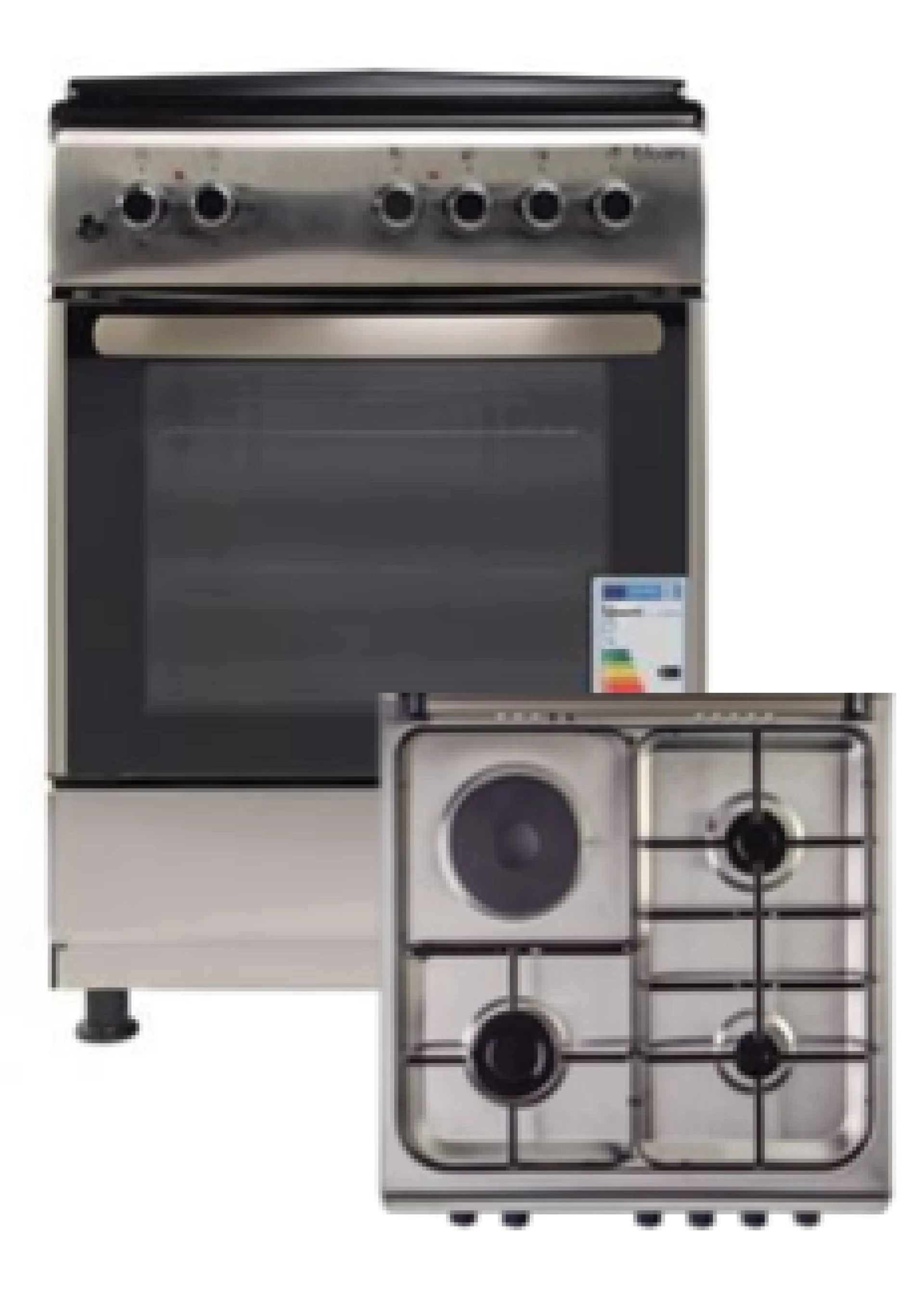 BLOOM šporet SS3P1S60IX plin/struja