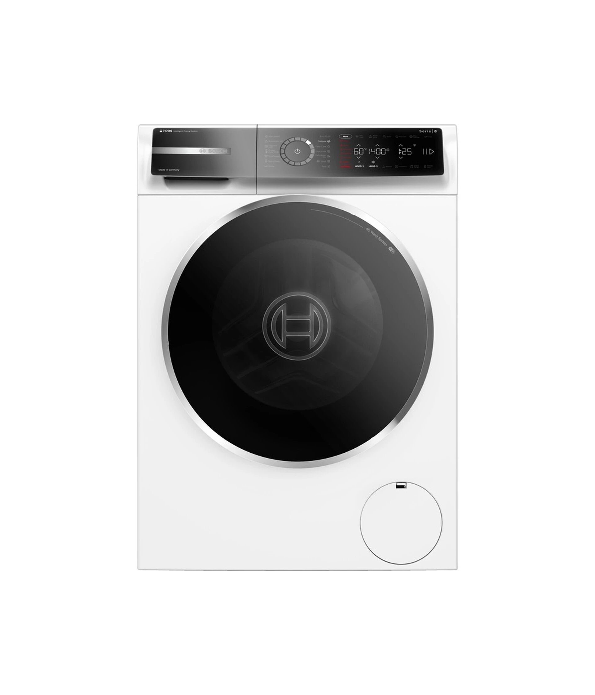 BOSCH perilica rublja Serie 8|,10 kg, I-DOS,A,IronAssist,1400 rpm,HomeConnect WGB254A2BY