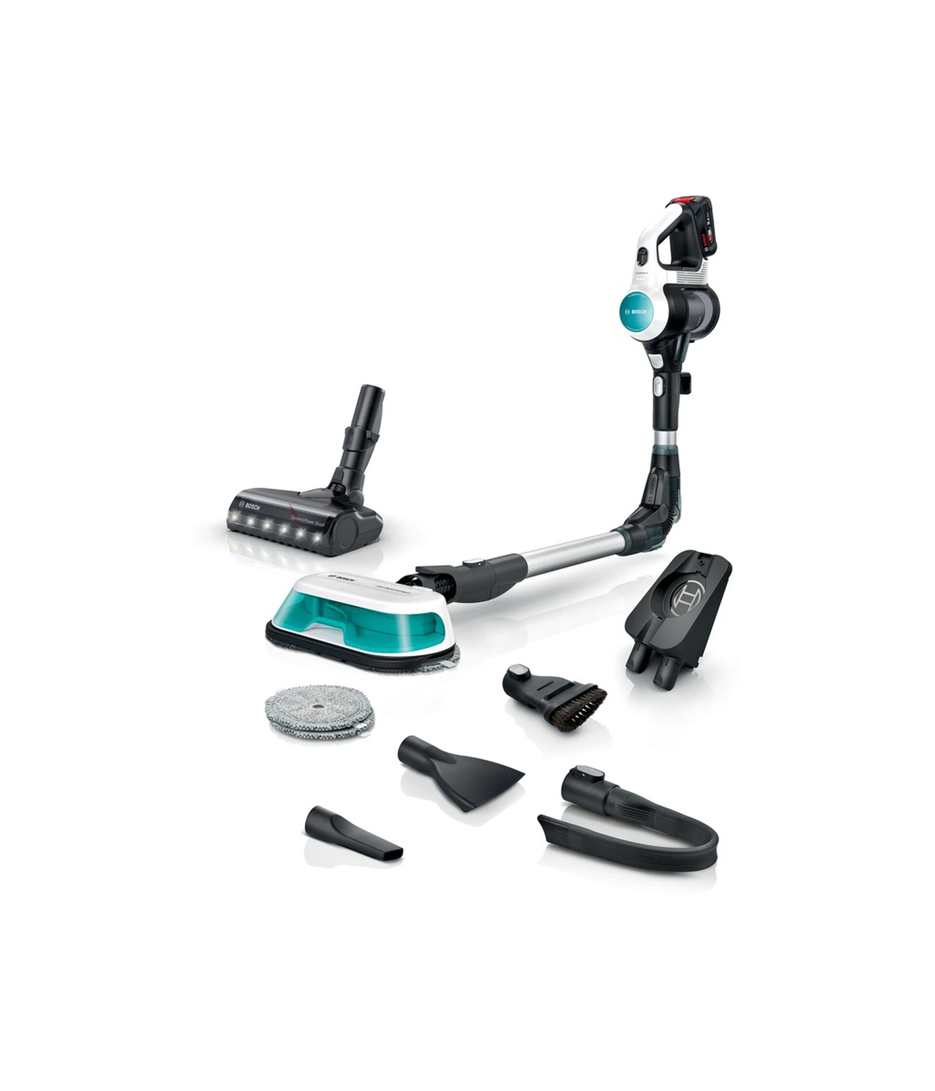 BOSCH Štapni Wet&Dry UnlimitedProHygienic Aqua, Bijeli, 18V,do 40min, 2 in1 BCS71HYG4