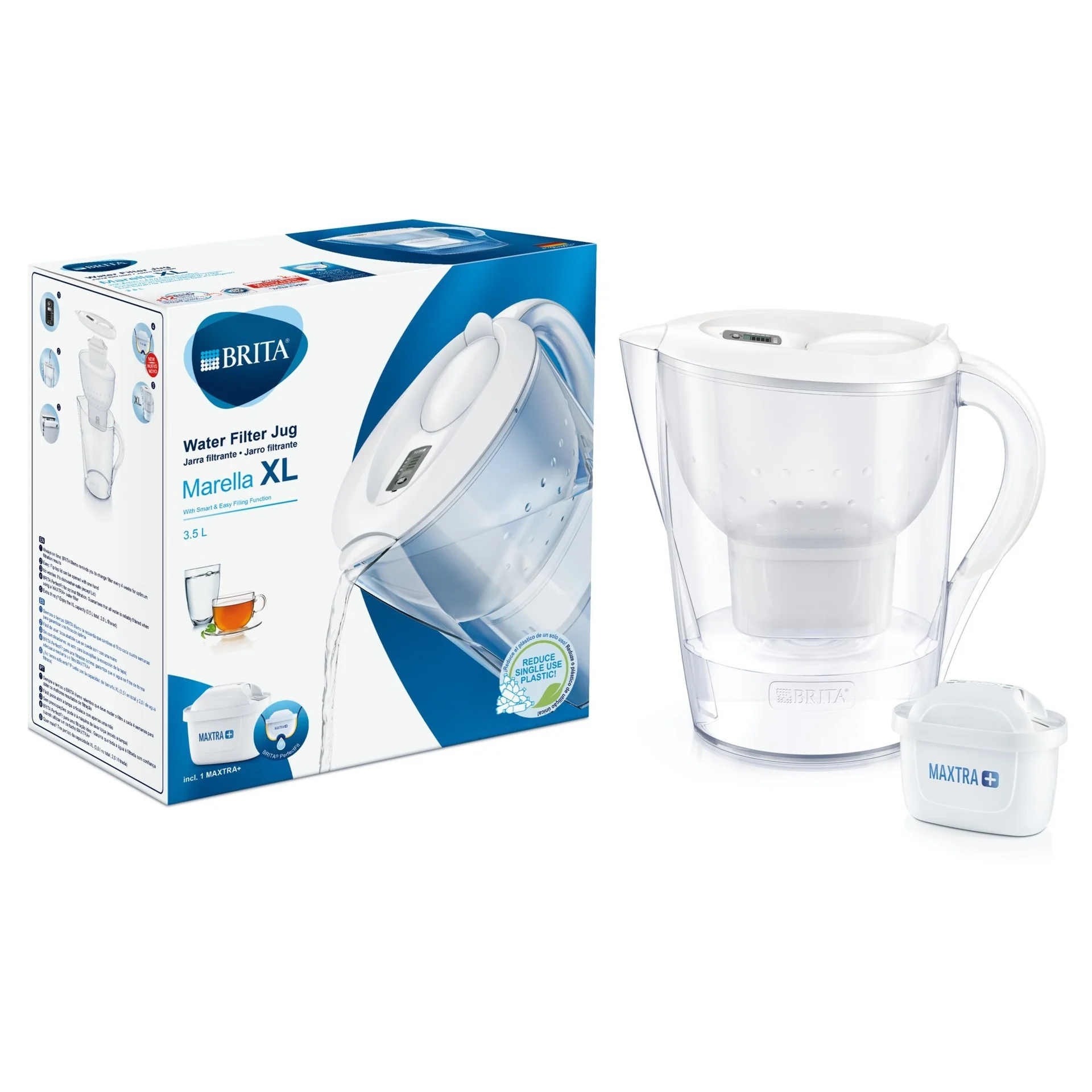 Bokal sa filterom za vodu BRITA Marella XL 3,5 l bílá 2024