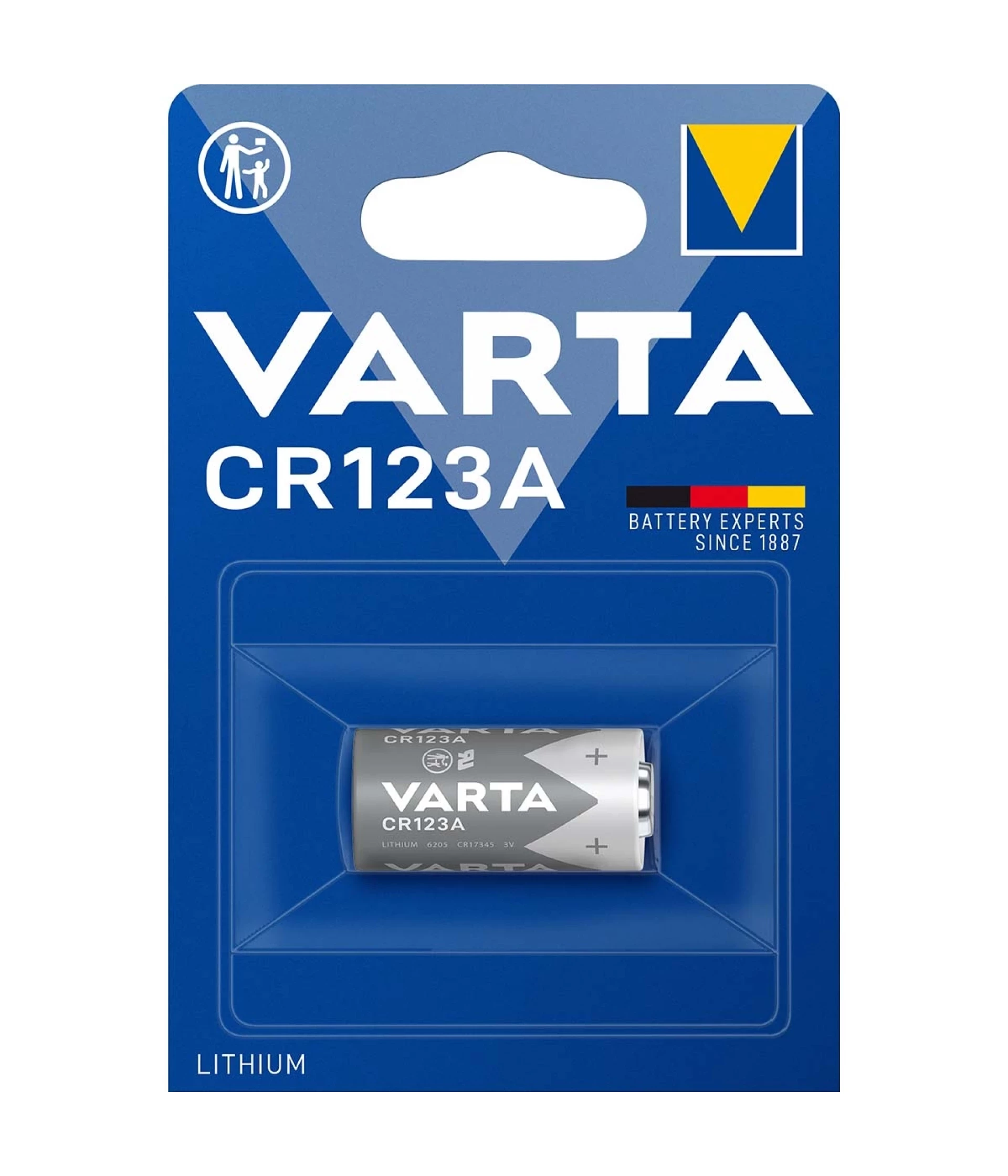 CR123A Litijska Baterija | 3V 1600mAh | VARTA