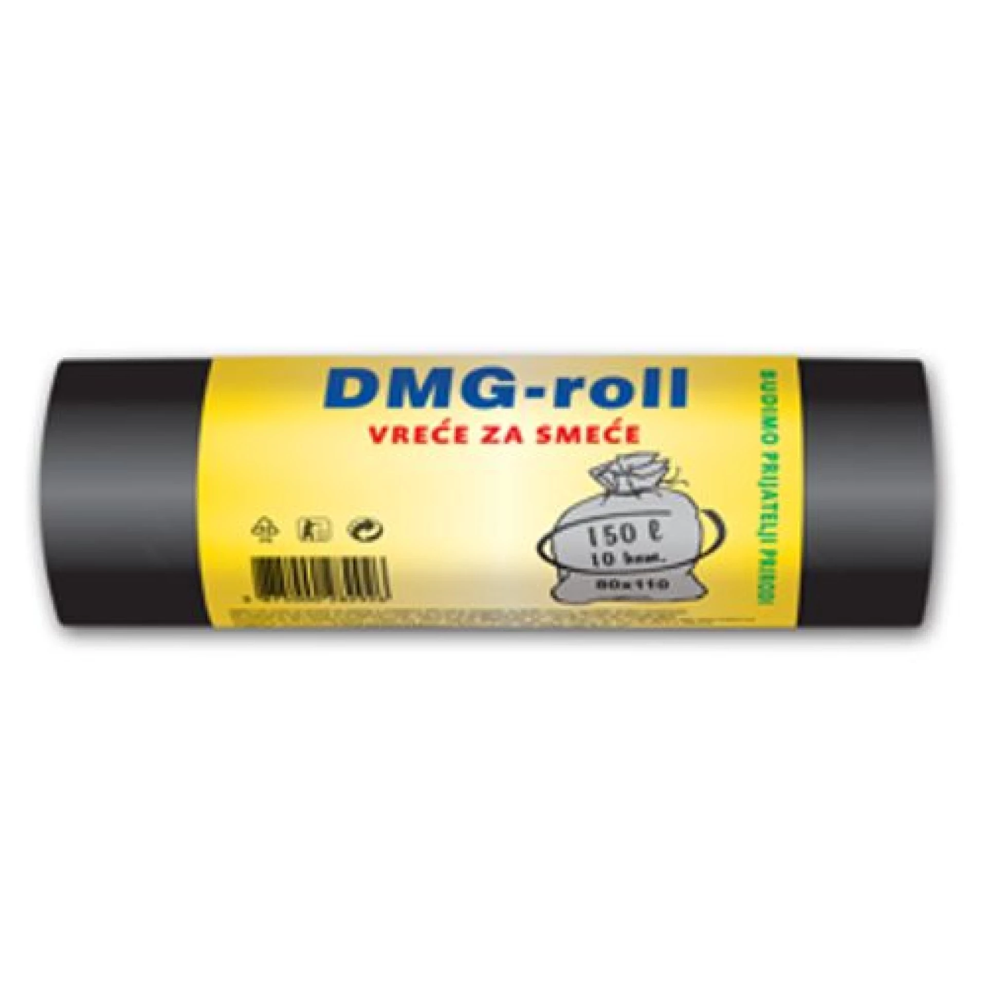 DMG vreće za smeće crne 150 lit