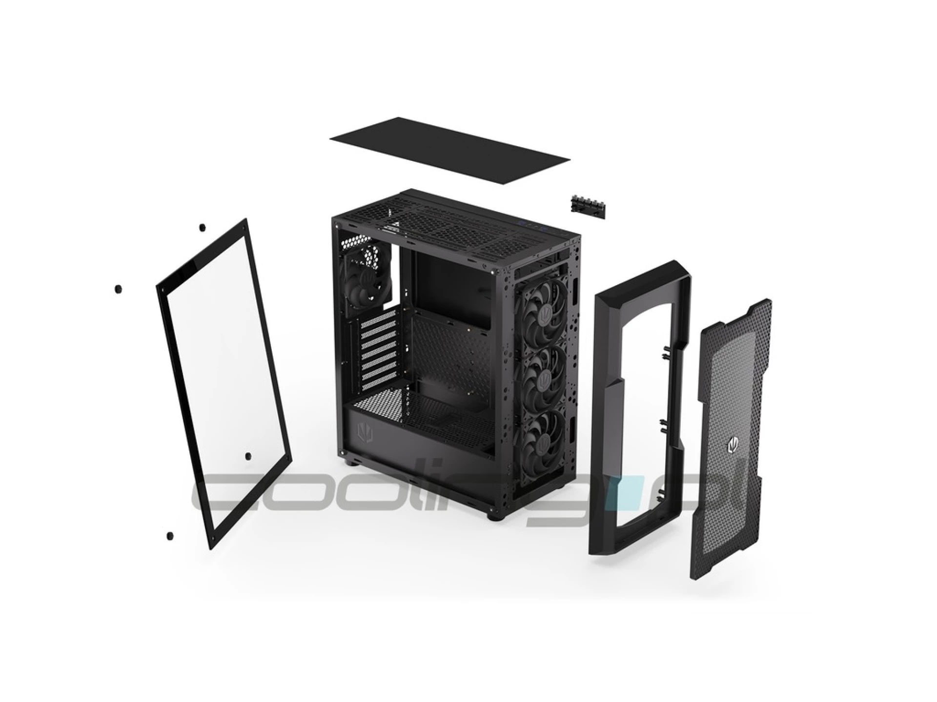 Endorfy Regnum 400 Air ATX, MINI-ITX, MICROATX, 4x Fan 120 PWM