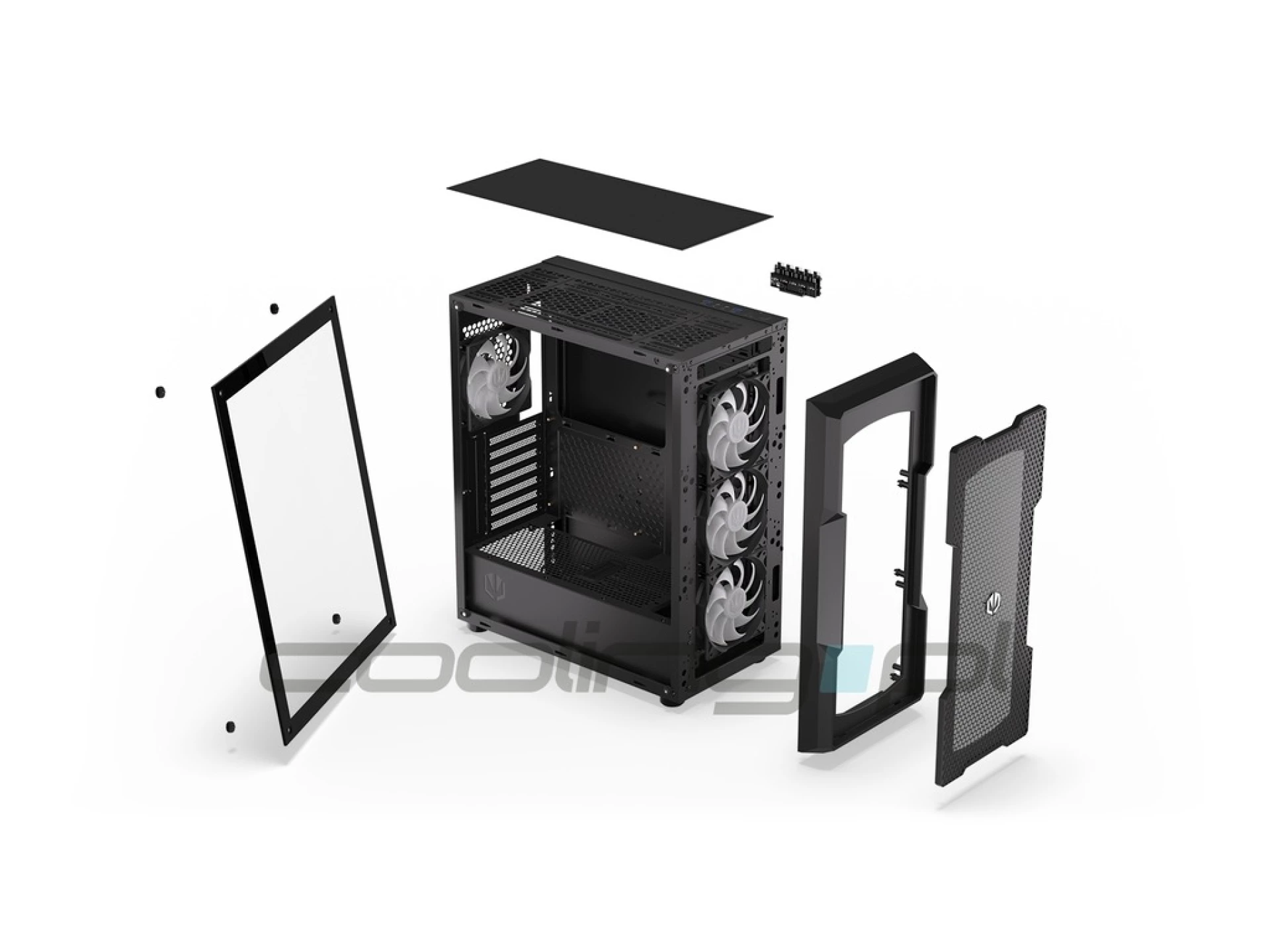 Endorfy Regnum 400 ARGB ATX, MINI-ITX, MICROATX,4x Fan 120 PWM ARGB