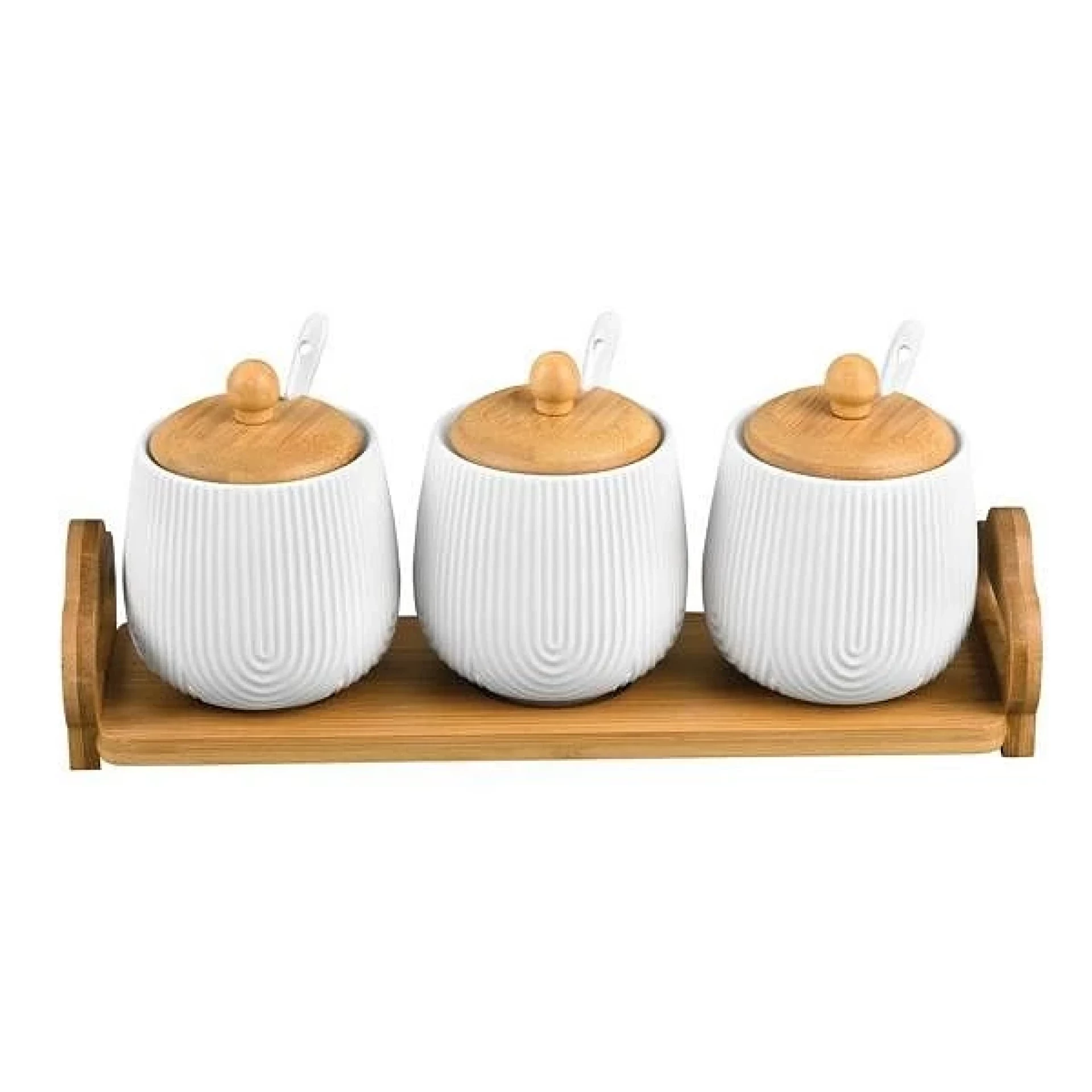 FG set kuhinjskih posuda 3/1 keramika i bambus BR-2416