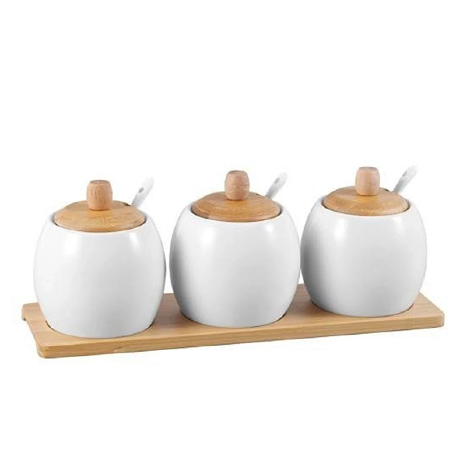 FG set kuhinjskih posuda 3/1 keramika i bambus BR-2437