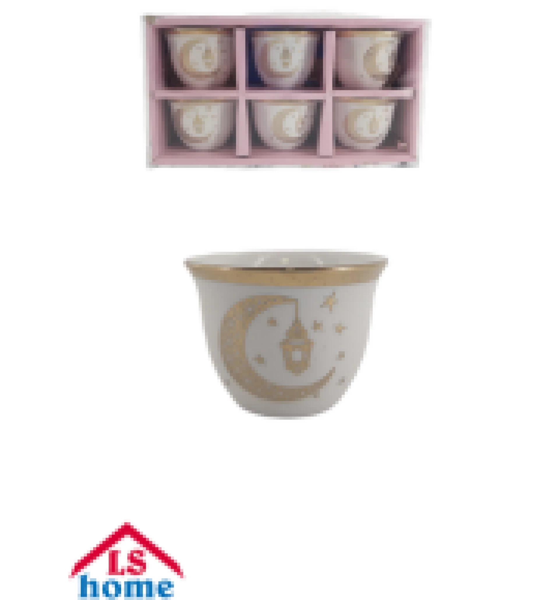 FILDŽANI 6/1 70cc/dekorativni/gold YKL8008B Previllage 24# K50