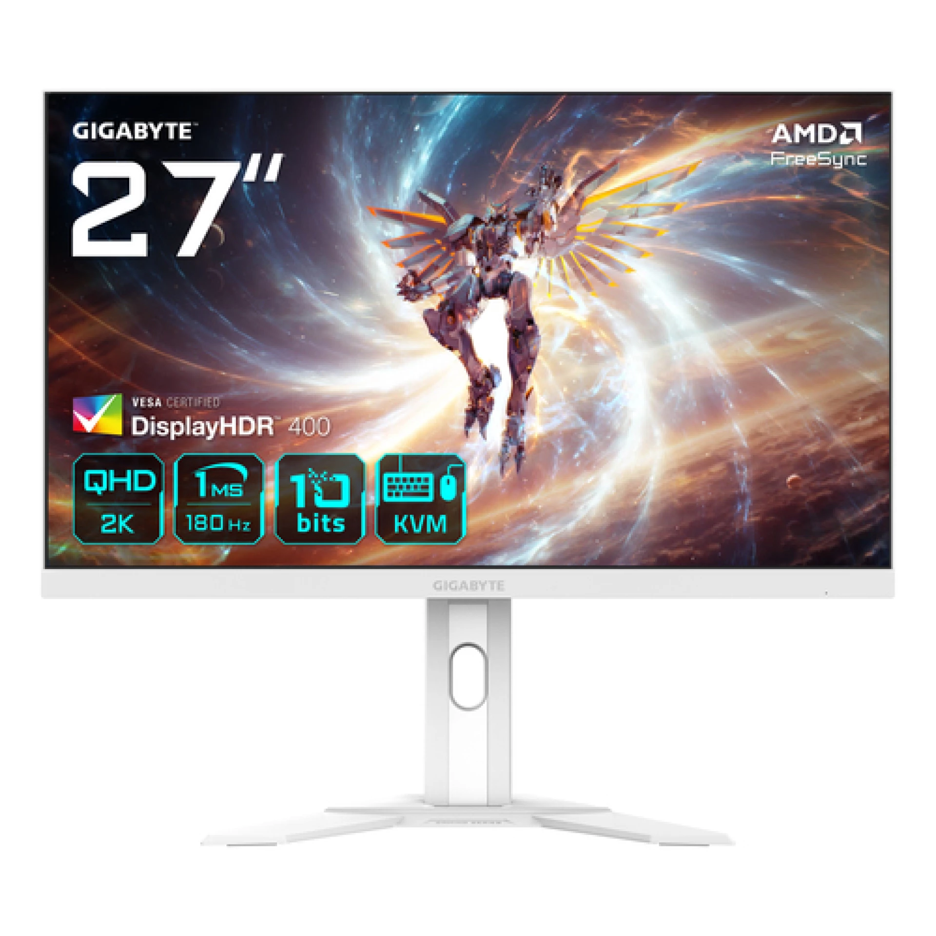 Gigabyte 27" monitor M27QA ICE27",QHD,IPS,1ms,180Hz,350cd,2xHDMI,DP,3xUSB,1xUSB-C,-height