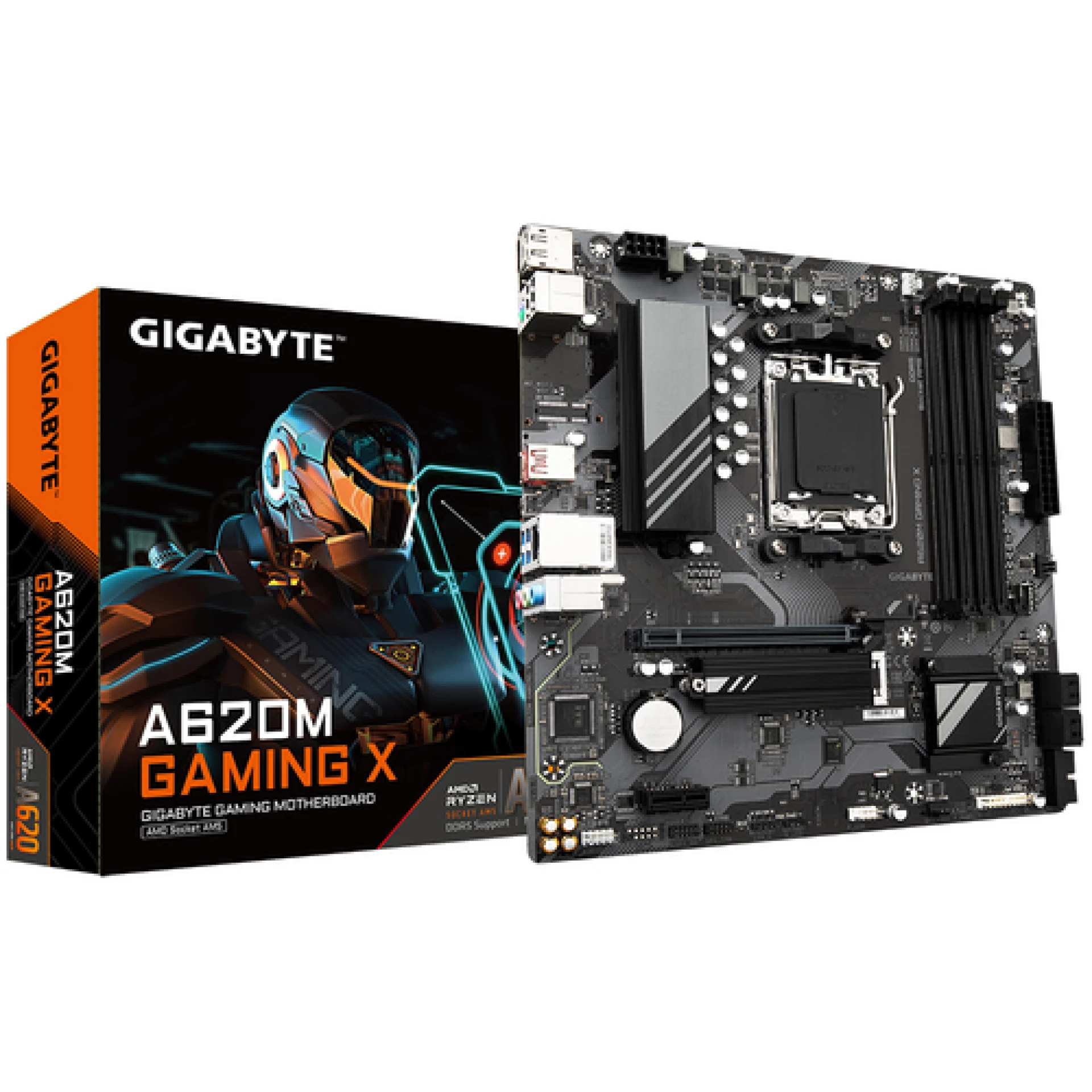 Gigabyte MB A620M Gaming XAM5; 4xDDR5; M.2, 4xSATA;8xUSBHDMI, DP,  mATX