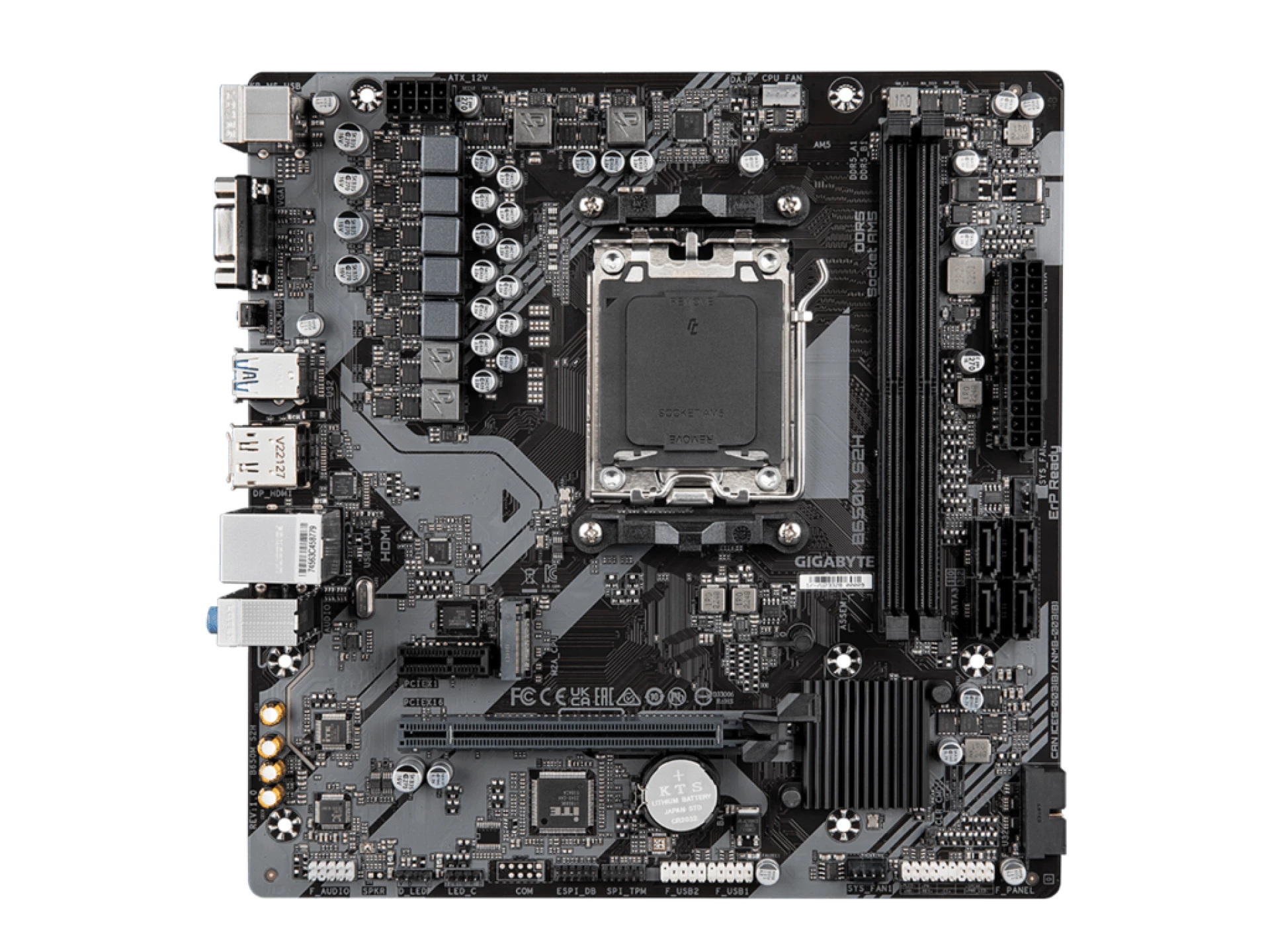 Gigabyte MB B650M S2HG10AM5; 2xDDR5; 1xM.2, 4xSATA;12xUSB; 2xDP, 1xHDMI; mATX;