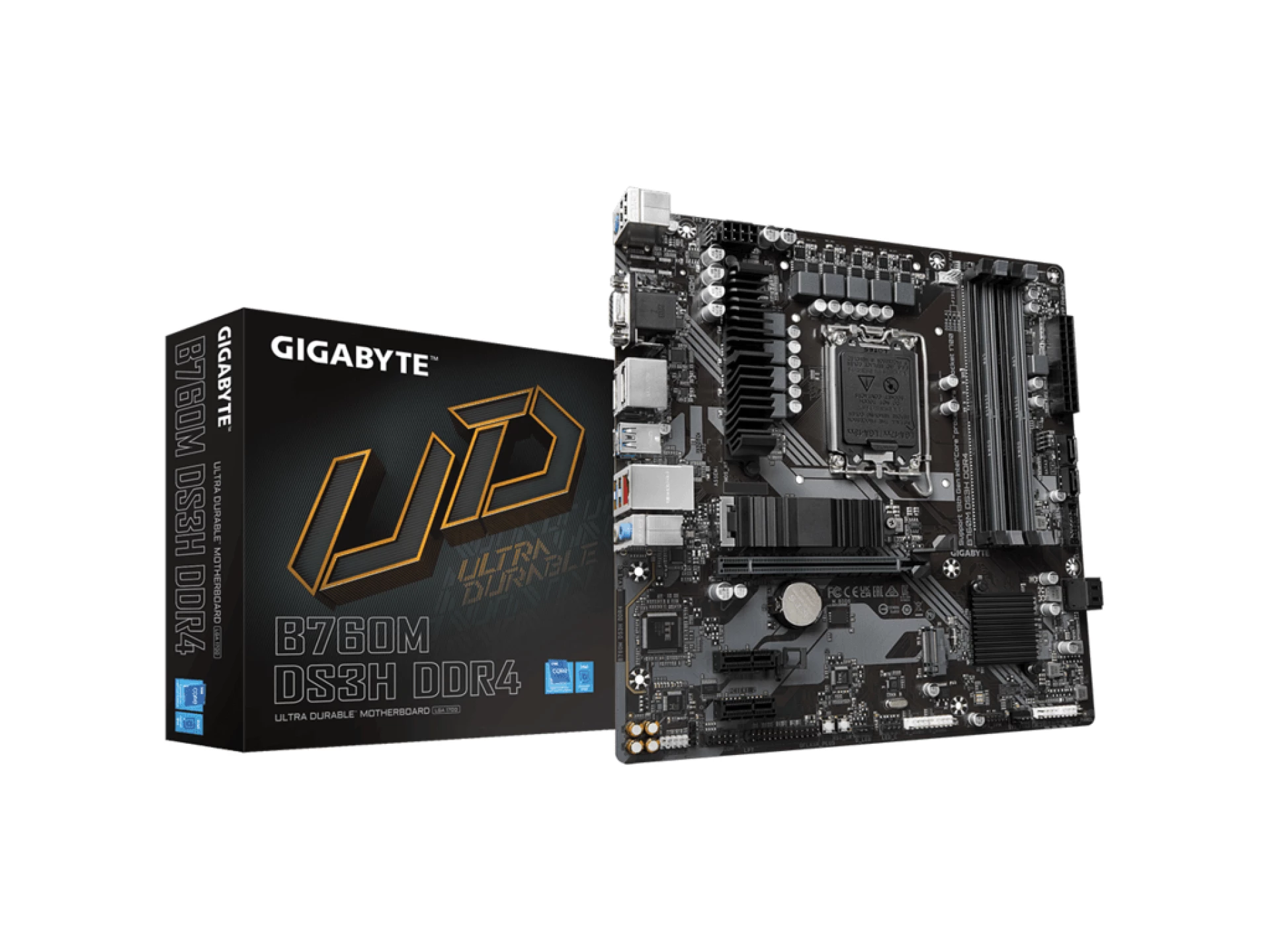 Gigabyte MB B760M DS3H DDR4LGA1700; 4xDDR4; 2xM.2, 4xSATA6xUSB; VGA, HDMI, 2xDP;