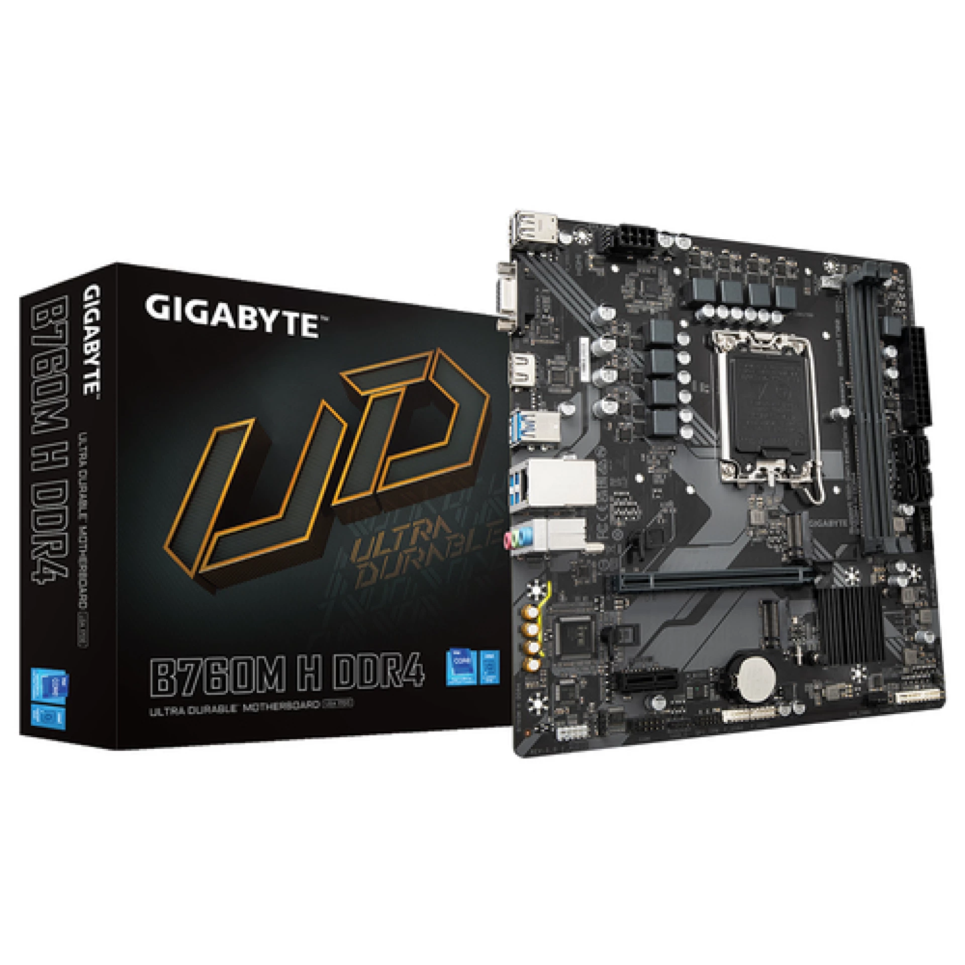 Gigabyte MB B760M H DDR4LGA1700; 2xDDR4; 2xM.2; 4xSATA12xUSB; HDMI, DP; mATX;