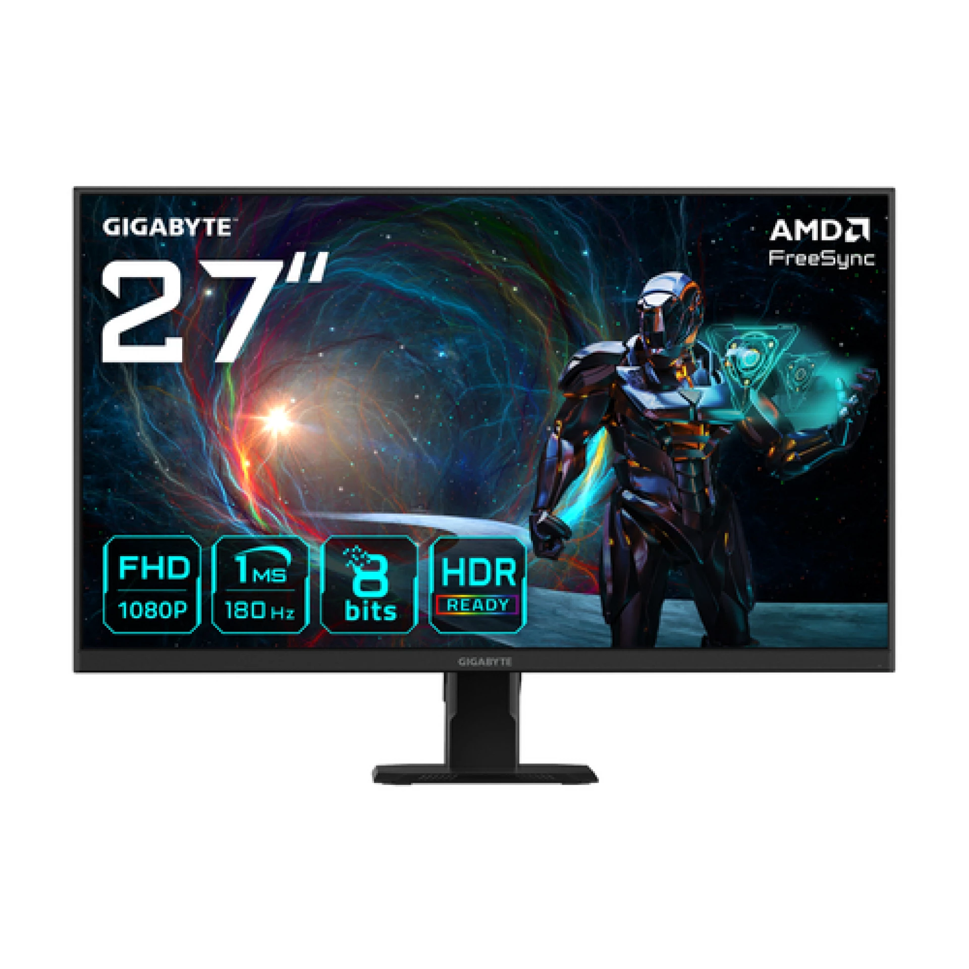 Gigabyte Monitor 27" GS27FA27" SS IPS, 1920x1080 FHD, 300cd, 180Hz, 1ms, 2x HDMI, 1x DP