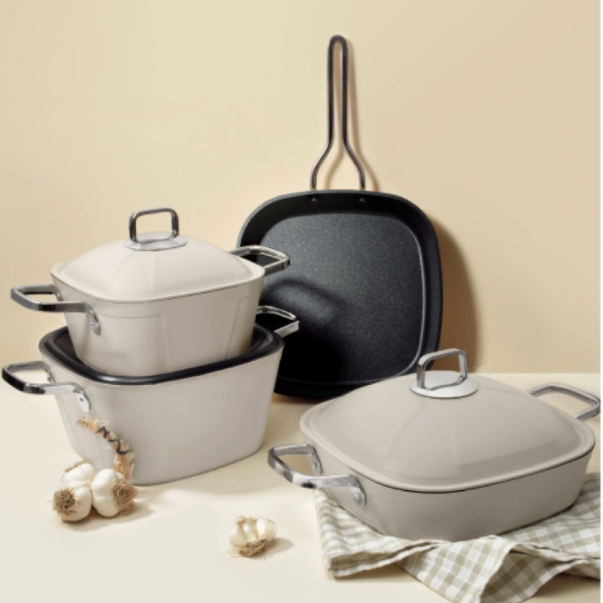 GIGILLI set šerpi FABEL bež 7PCS