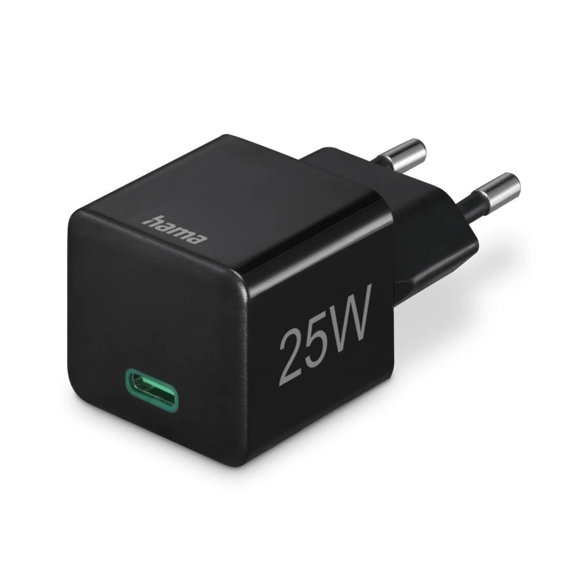 HAMA glava punjača PD/QC USB-C 25W crni