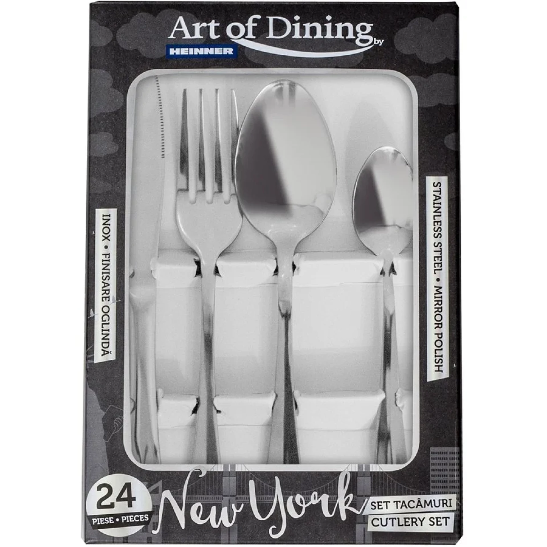 HEINNER escajg HR-HP-PR24 SET TACAMURI INOX