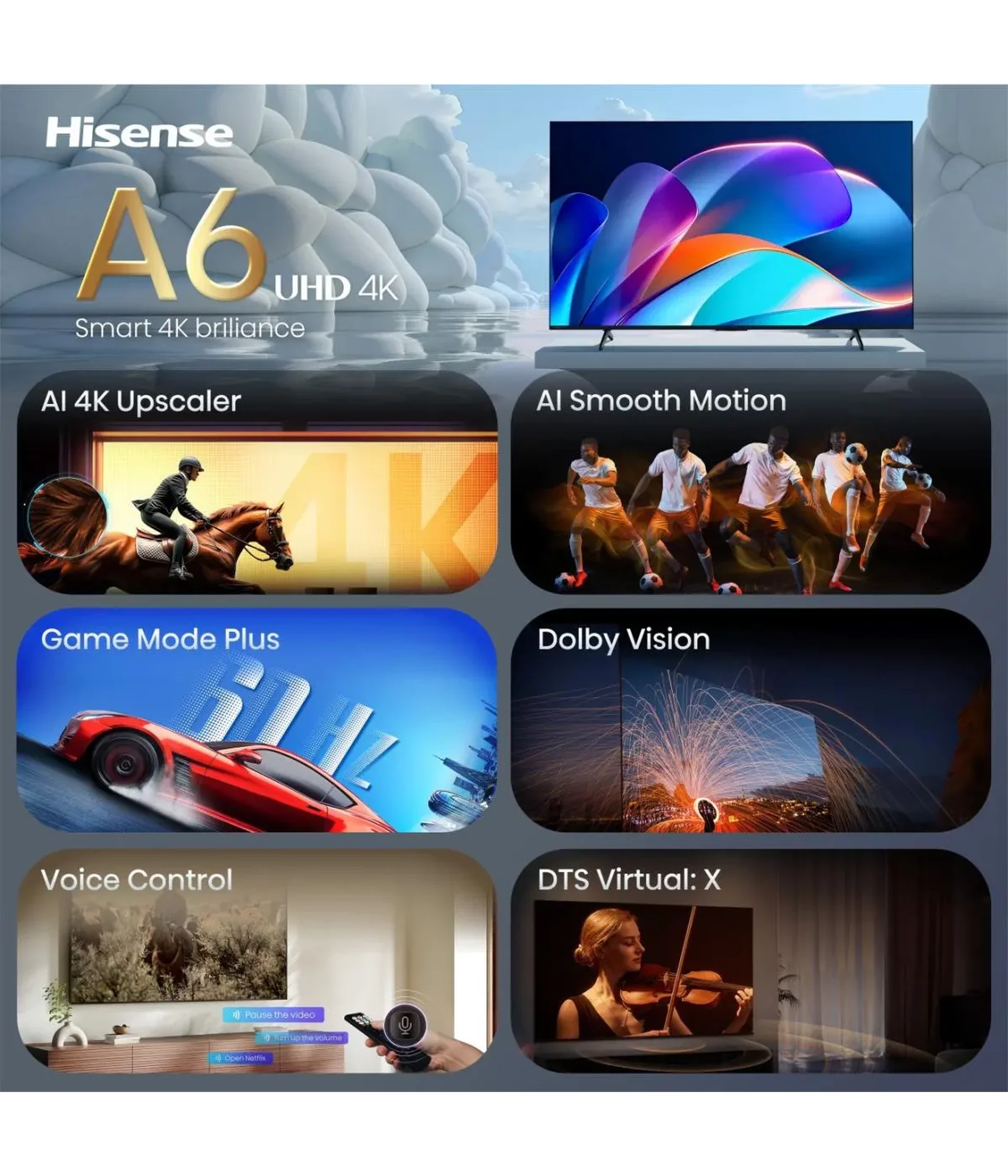 HISENSE TV 43A6S