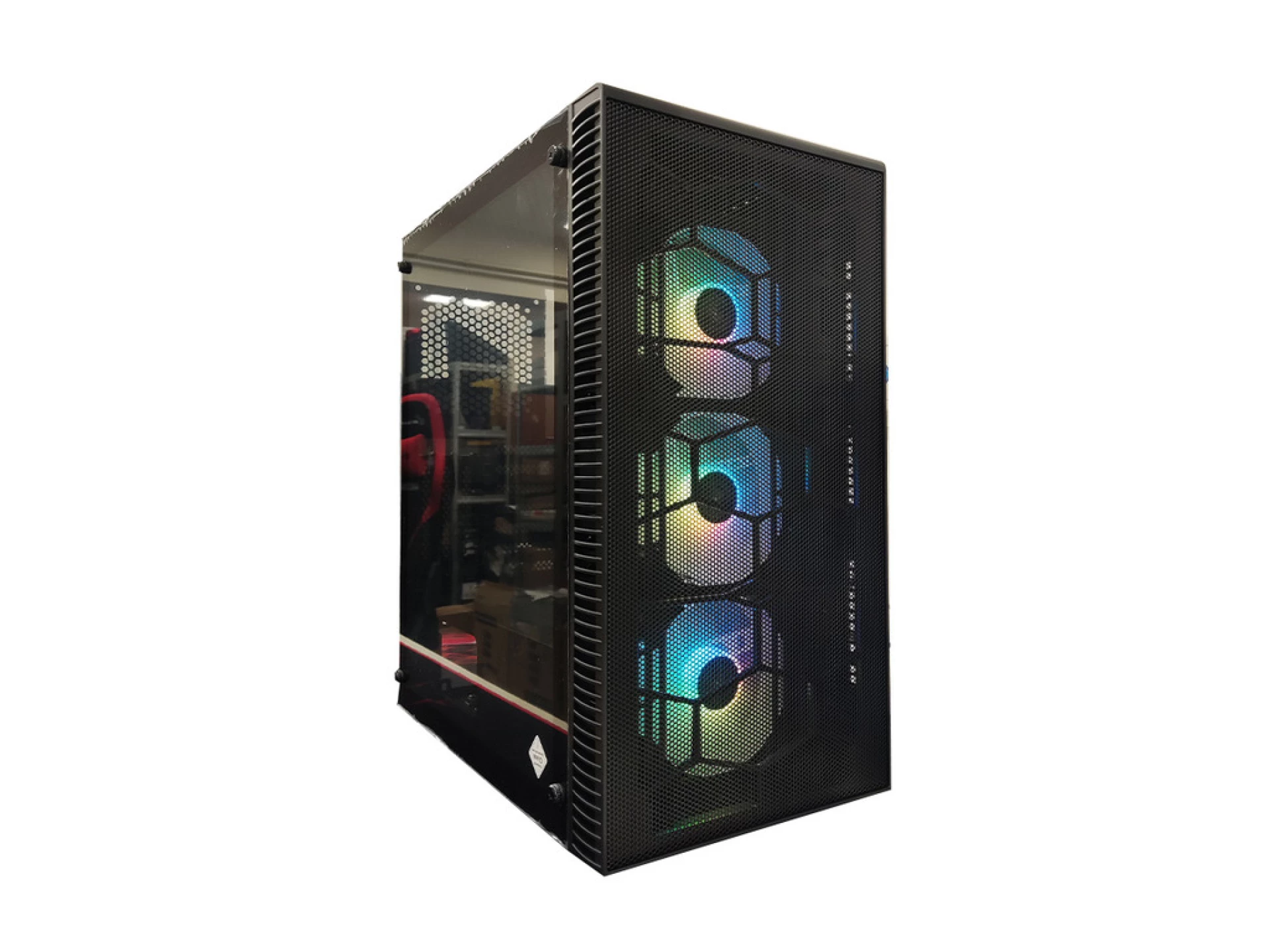 IG-MAX X3804-A06 GIANT MESHcase, E-ATX. 3x12cm RGB fan3xUSB, audio panel