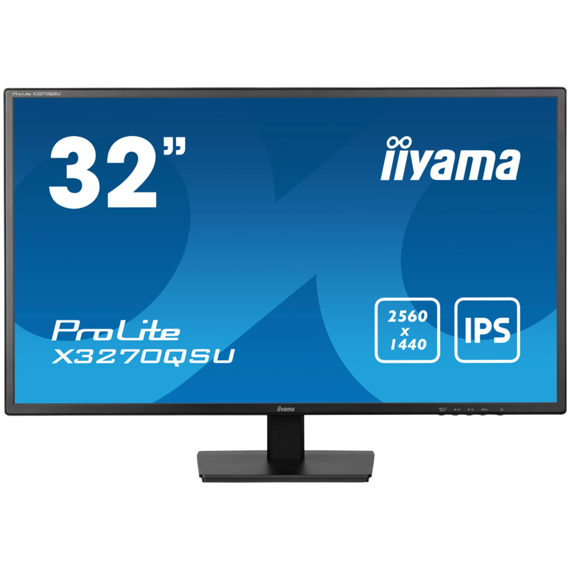 IIYAMA Monitor LED X3270QSU-B1 31.5" IPS WQHD 2560 x 1440 @100Hz 250 cd/m² 1200:1 3ms HDMI DP USB Hub Tilt