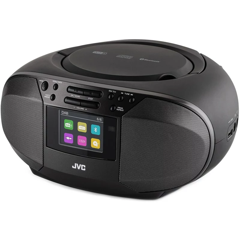 JVC radio DAB+/CD RD-E664B-DAB, crni