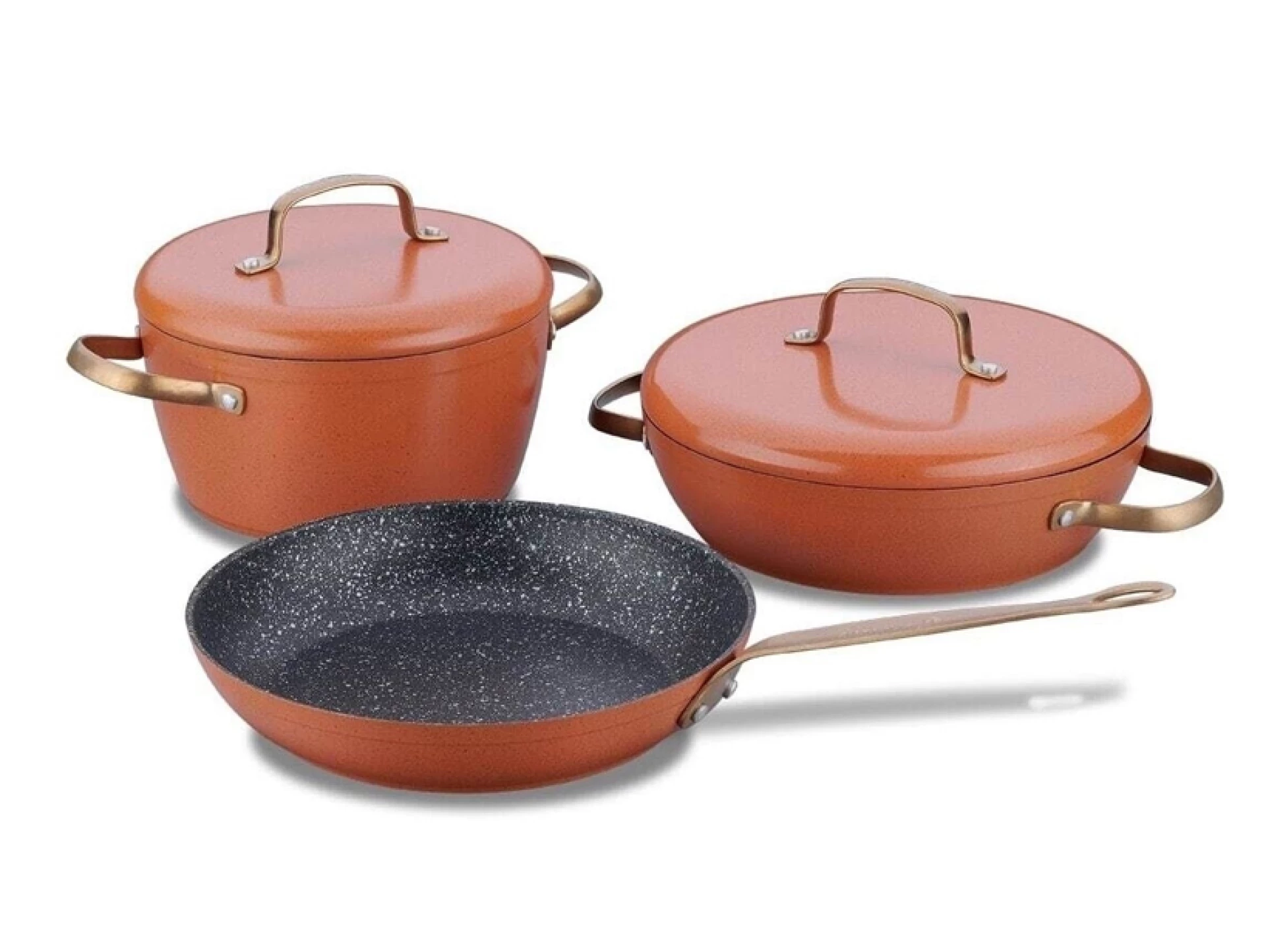 KORKMAZ set posuđa-1 A2607 vintage-brown