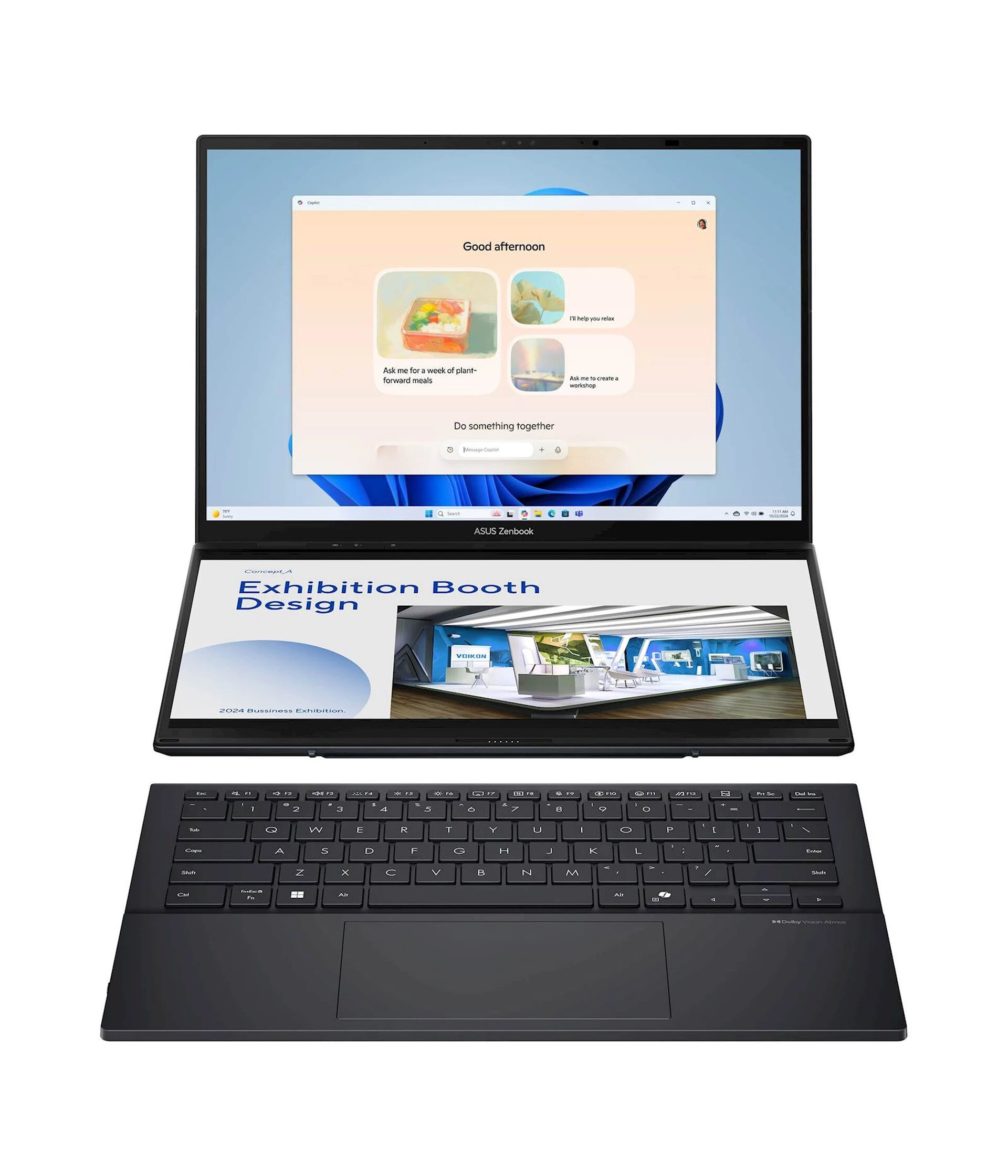 Laptop ASUS Zenbook Duo 14 UX8407AA-SN151X 14"FHD+ OLED TOUCH U9-H484 16C/16T 32GB DDR5 s2TB W11p 2Y
