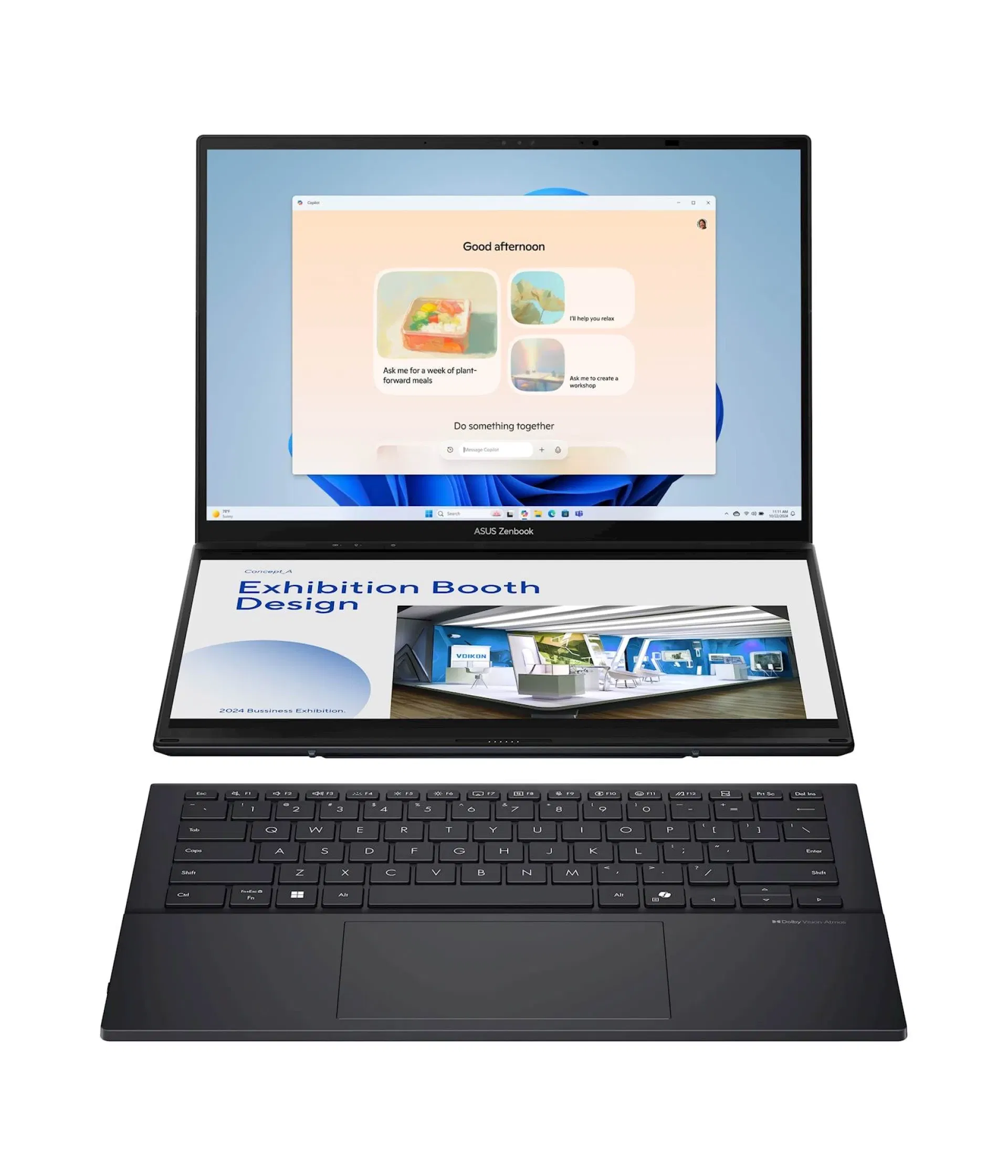 Laptop ASUS Zenbook Duo14 UX8406CA-PZ042X 14"3K OLED TOUCH 120Hz U9-285H 16C/16T 32GB DDR5 s2TB W11p