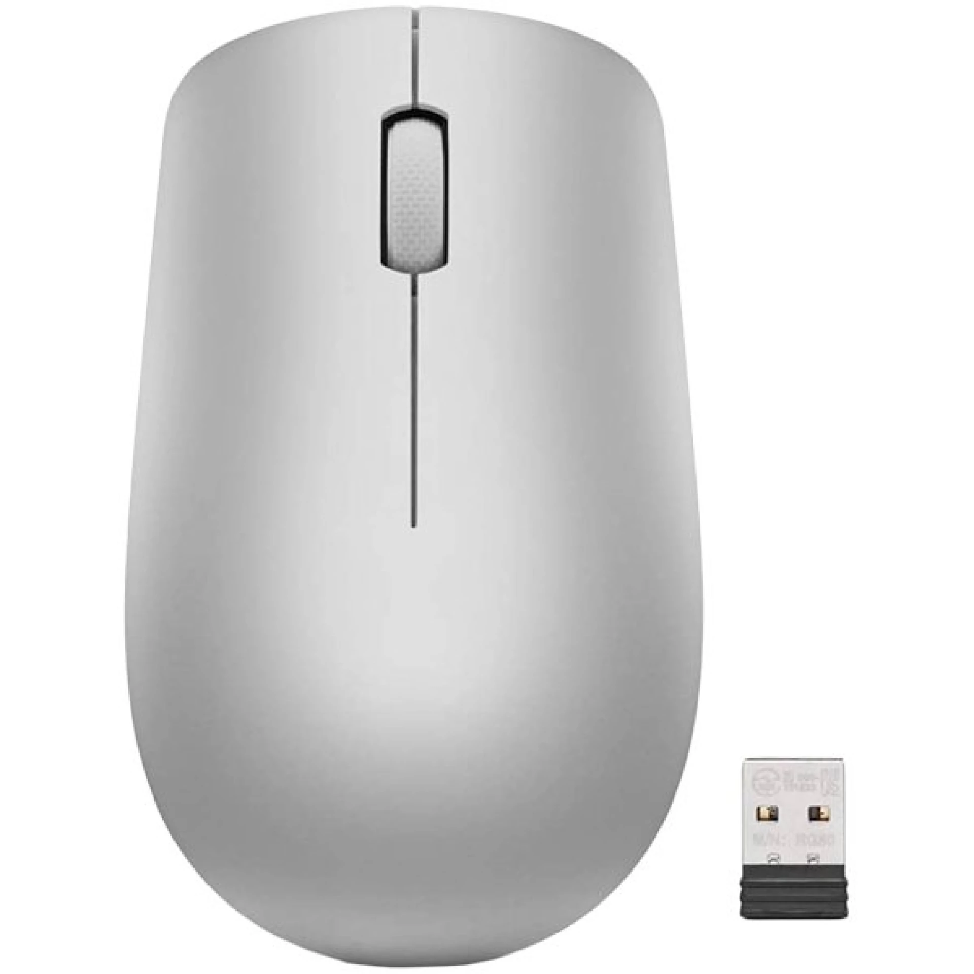 Lenovo 530, 2.4 GHz Wireless Mouse, Optical1200 DPI,  3x Buttons, (Platinum Grey), 1Yr