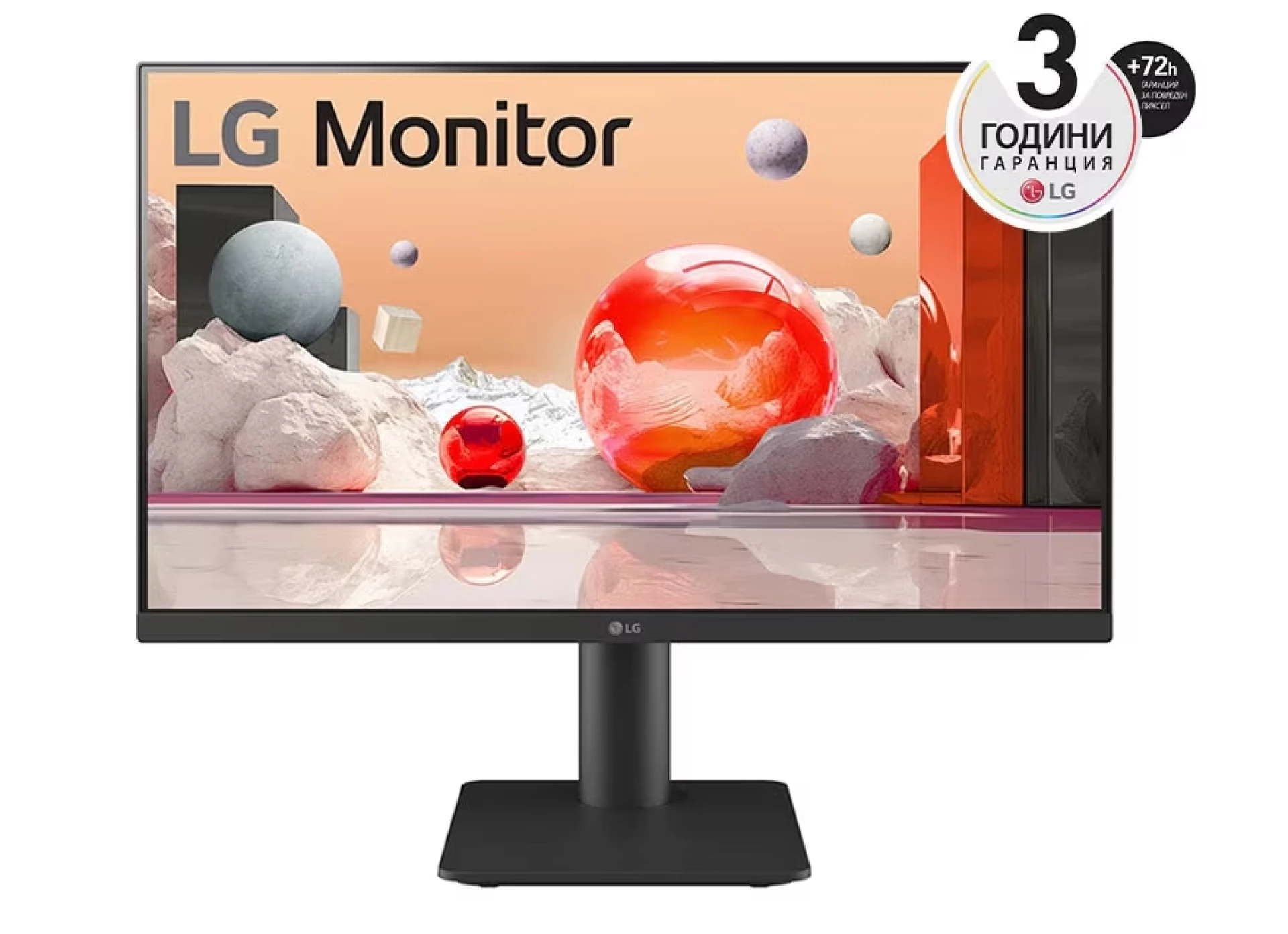 LG monitor 24MS550-B (23.8'')FHD 100Hz, IPS, 5ms, 250cdHDMI, VESA 75x75, Tilt, Ultra slim