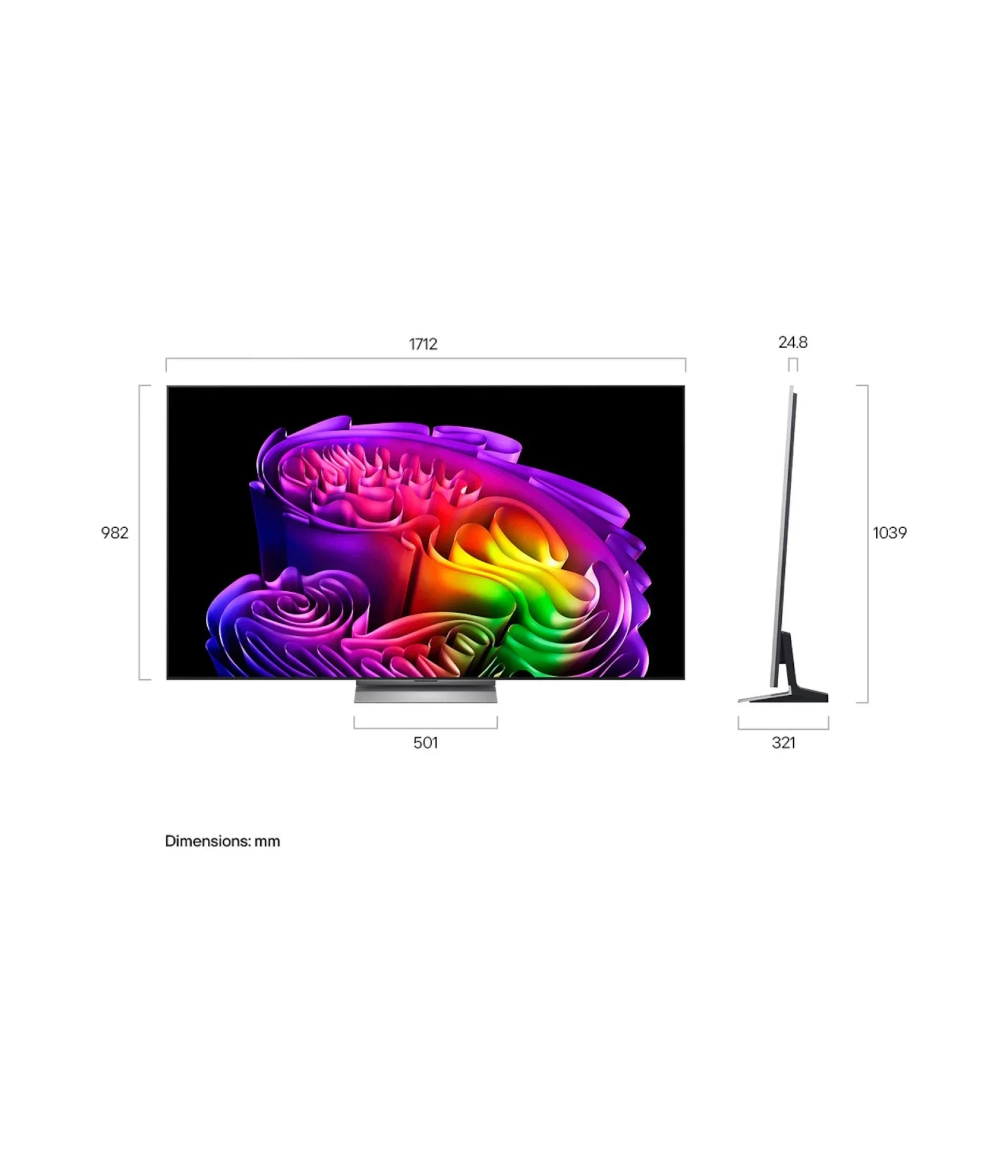 LG TV OLED OLED77G61LW