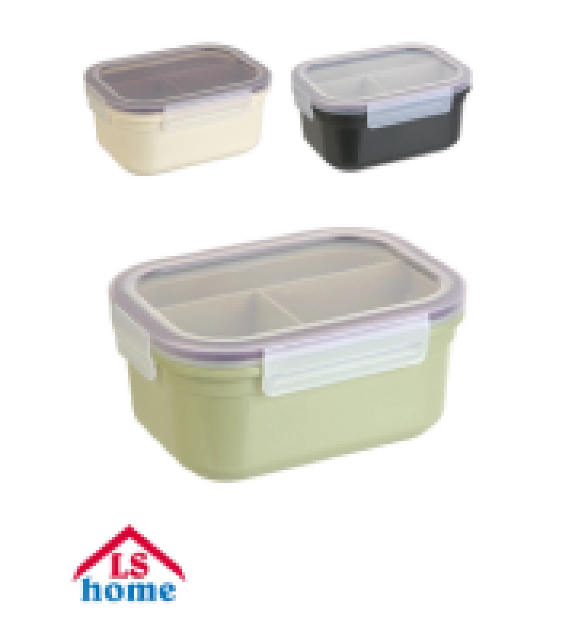 LUNCH BOX 19x14x11,5cm/2L PVC mix boja Divina DP 5# SR37