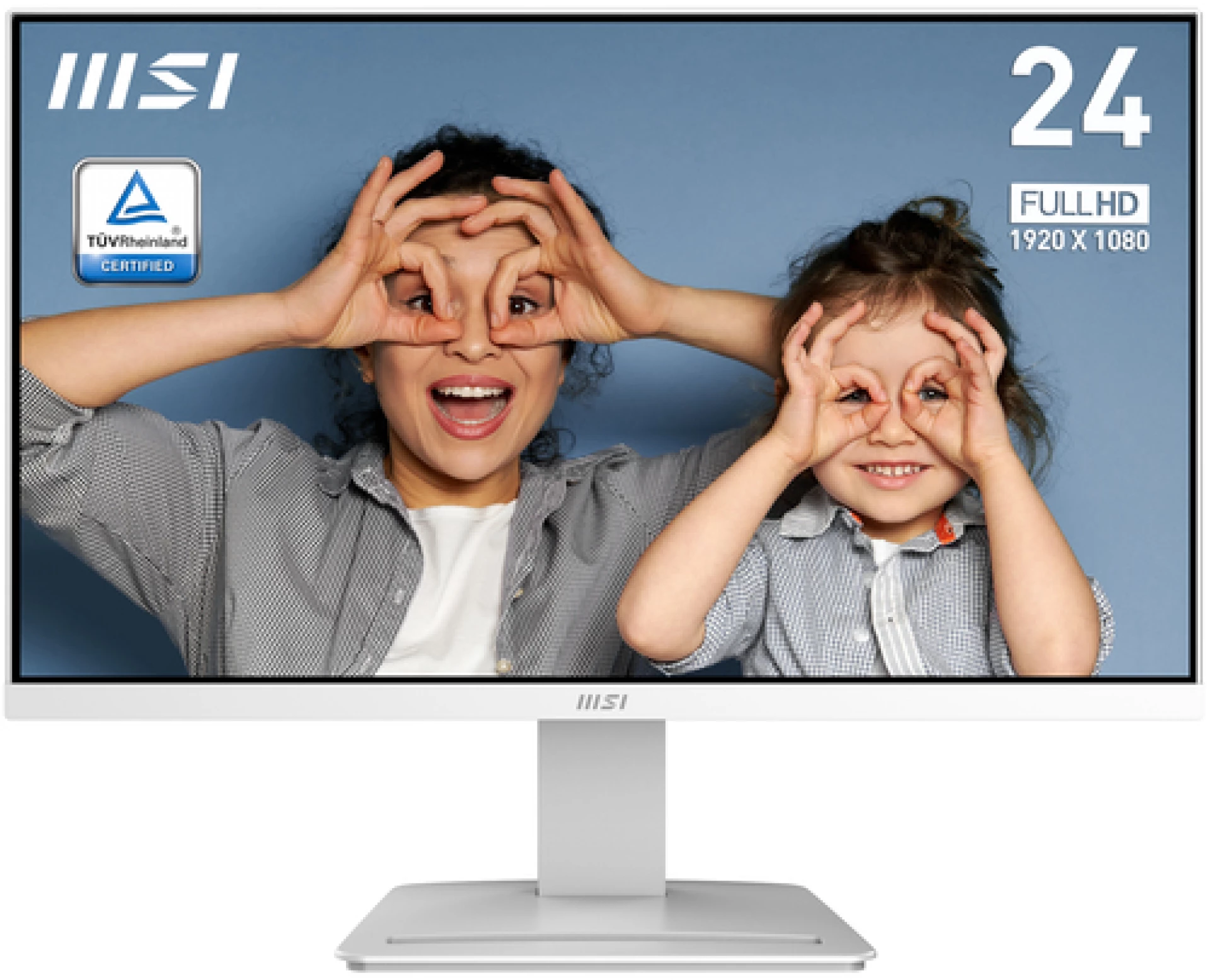 Monitor 24 MSI PRO MP2412W FHD VA 100Hz, Business bijeli