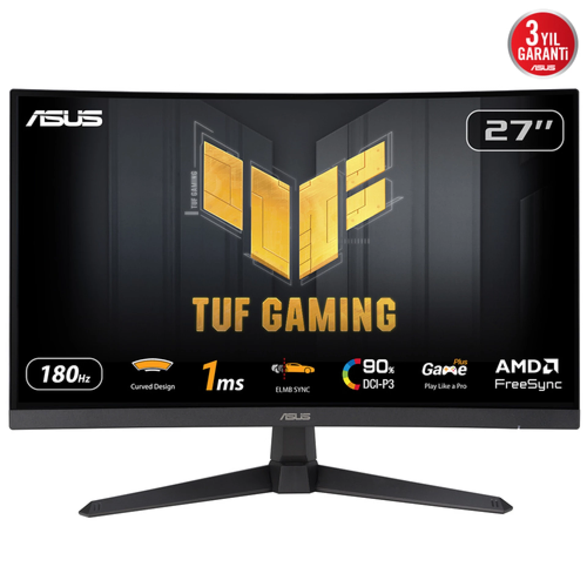 Monitor 27 AS VG27VQ3B FHD VA 180Hz, TUF Gaming, zakrivljeni