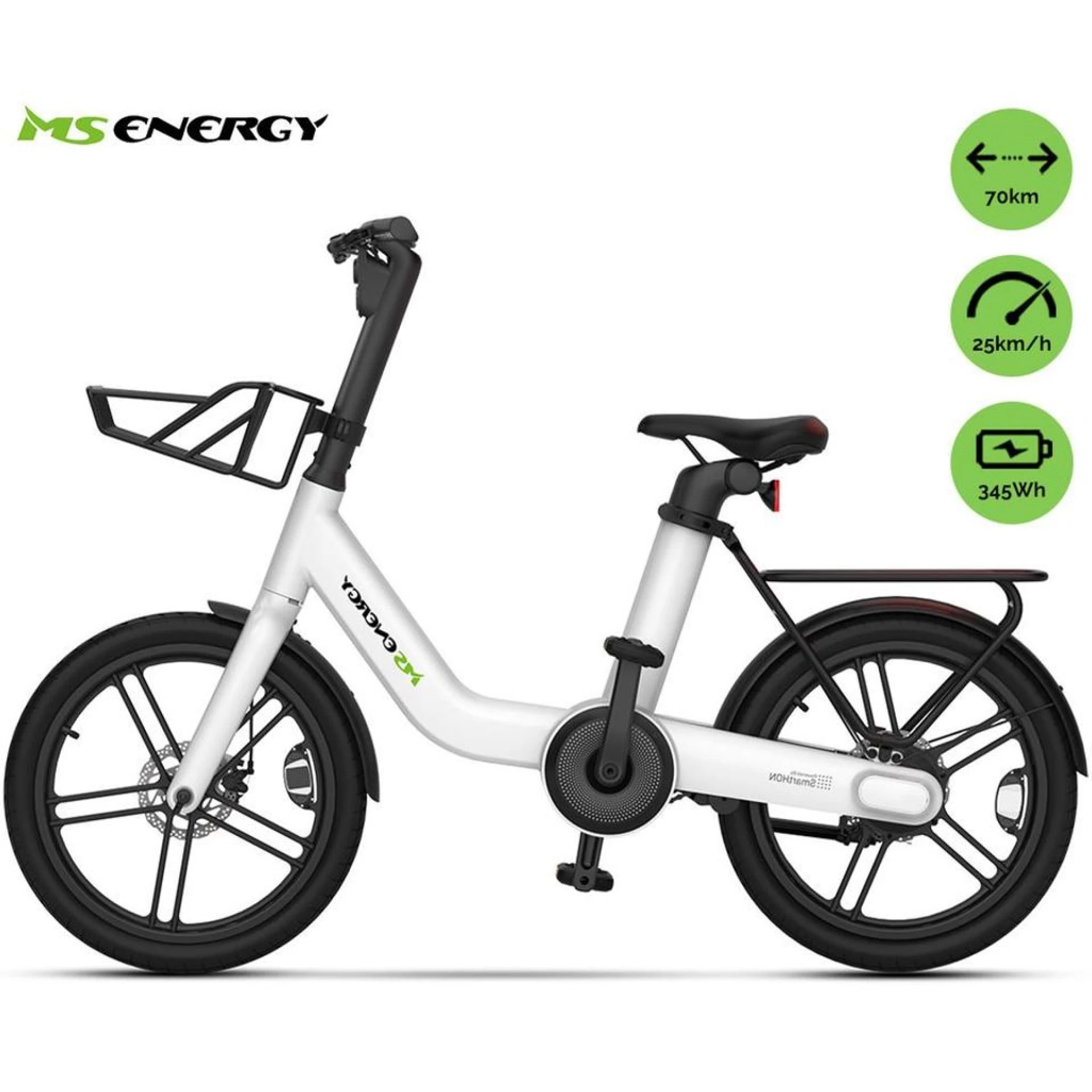 MS ENERGY eBike c20 White