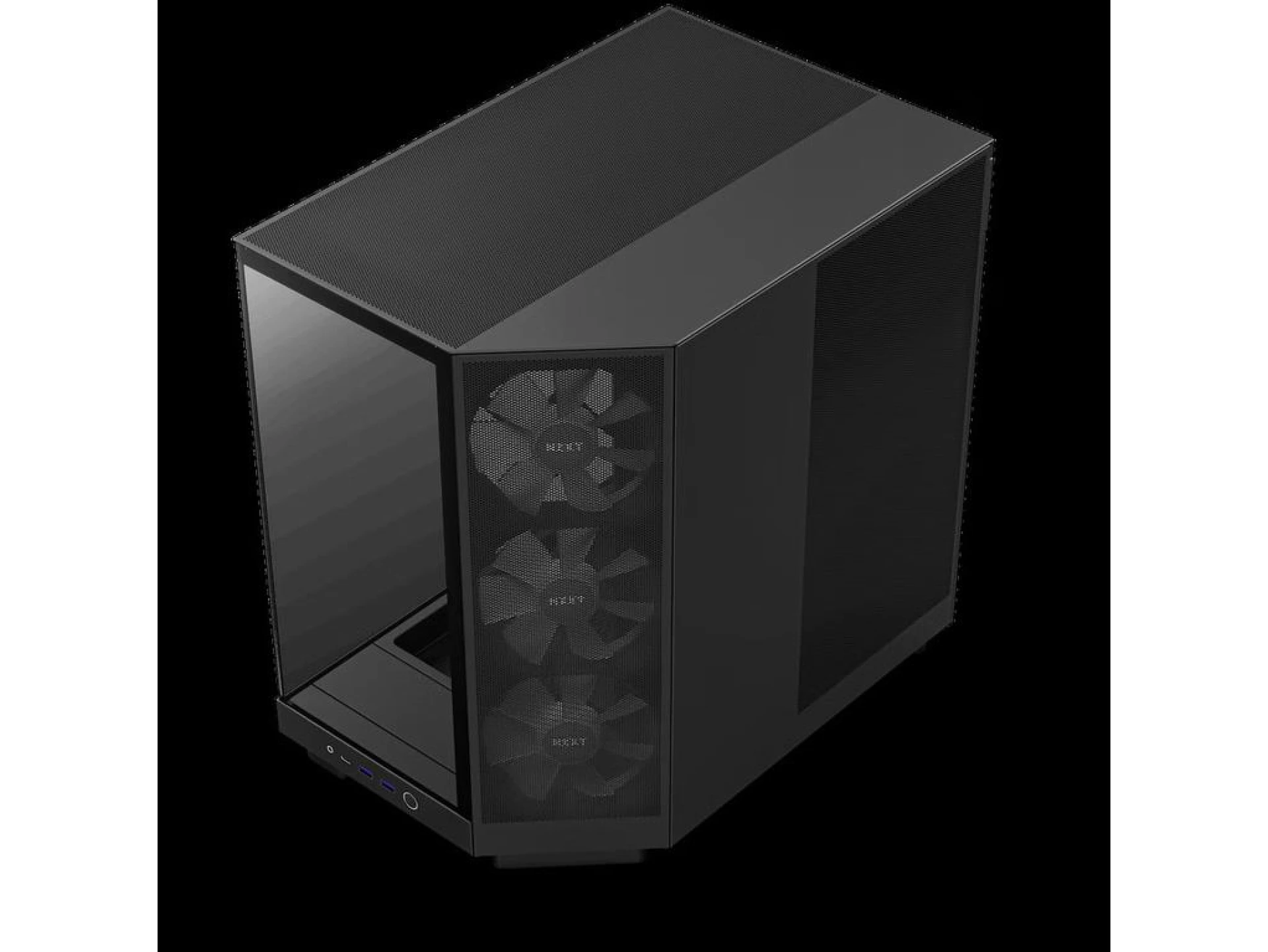 NZXT CASE H6 FLOW BLACK RGB mini-ITX, Micro-ATX, ATX, Mid-tower, 3x  RGB fan