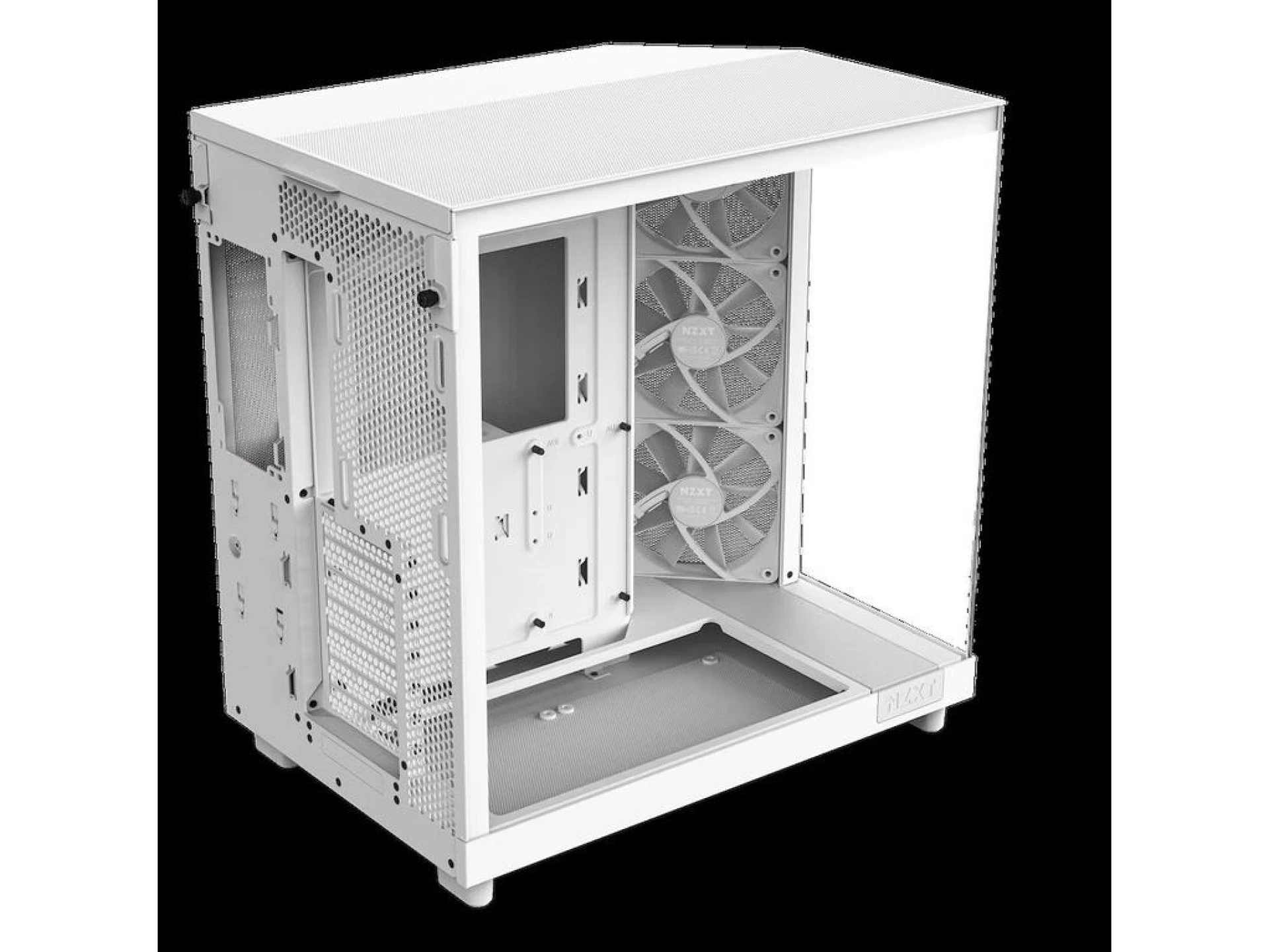 NZXT CASE H6 FLOW WHITE mini-ITX, Micro-ATX, ATX, Mid-tower, 3x fan