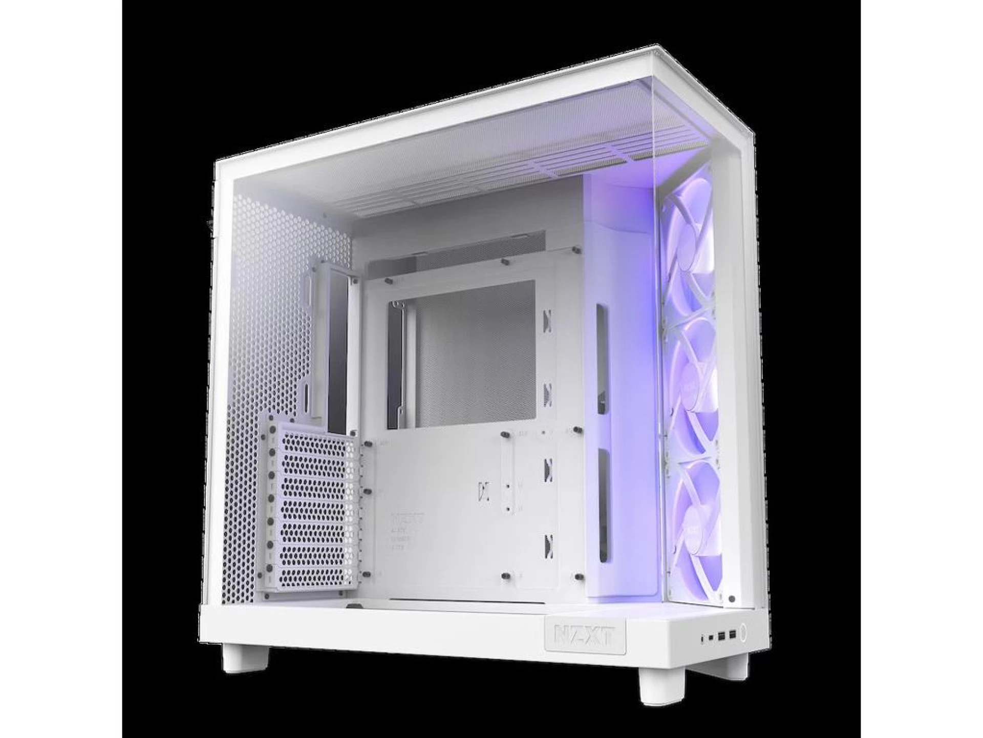 NZXT CASE H6 FLOW WHITE RGB mini-ITX, Micro-ATX, ATX, Mid-tower, 3x  RGB fan