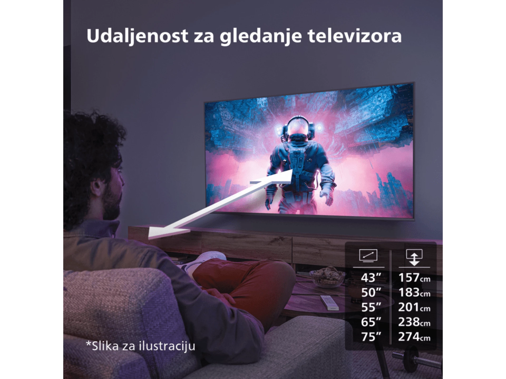 Philips 43''PUS7009 4K Titanzvuk 20W; HDMI 2.1;panel 60HZ; Pixel Precise Ultra HD