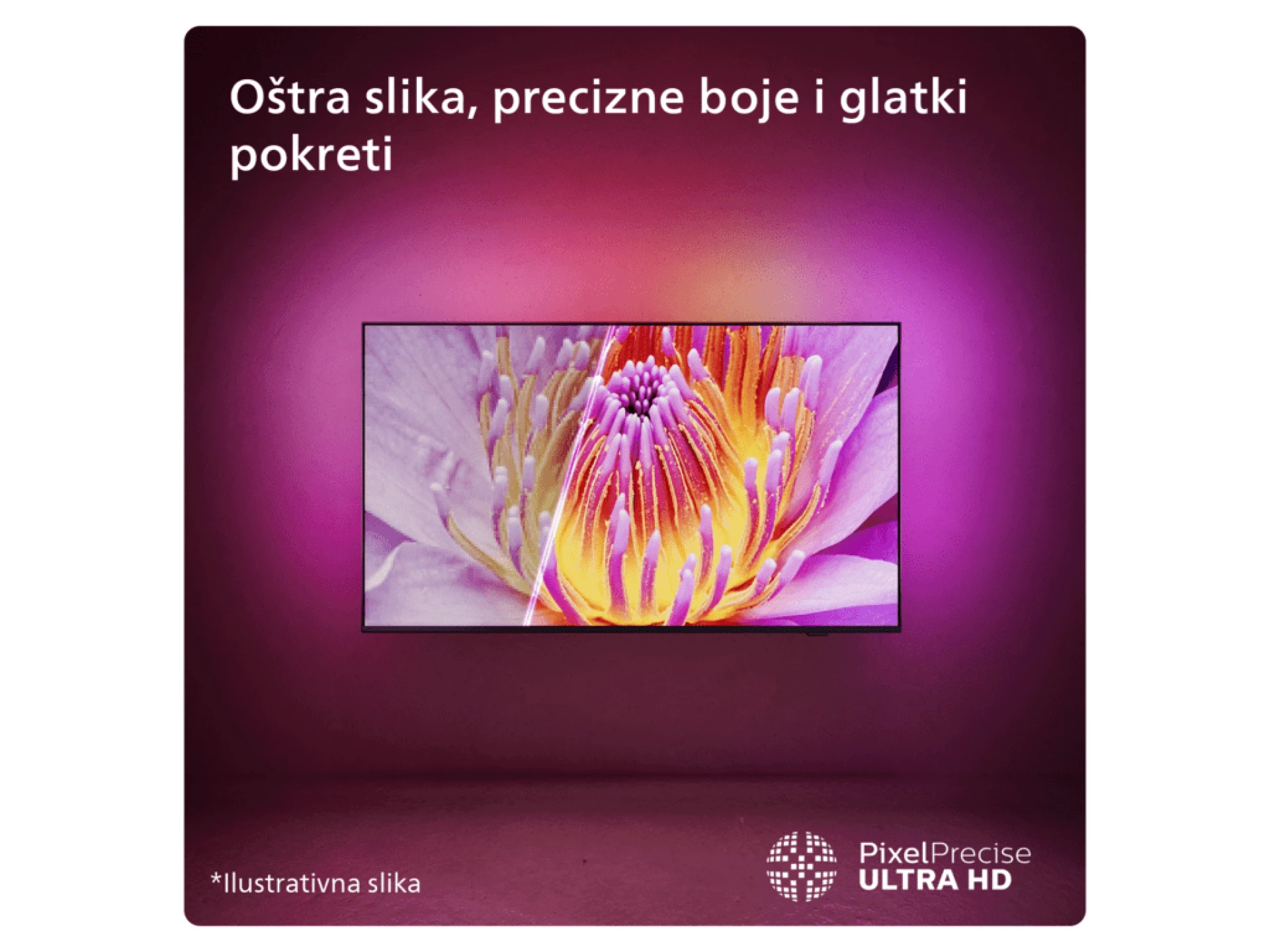 Philips 65"PUS8079 4K Titan OSAmbilight s 3 strane; HDMI 2.1Pixel Precise Ultra HD; Dolby Atmos