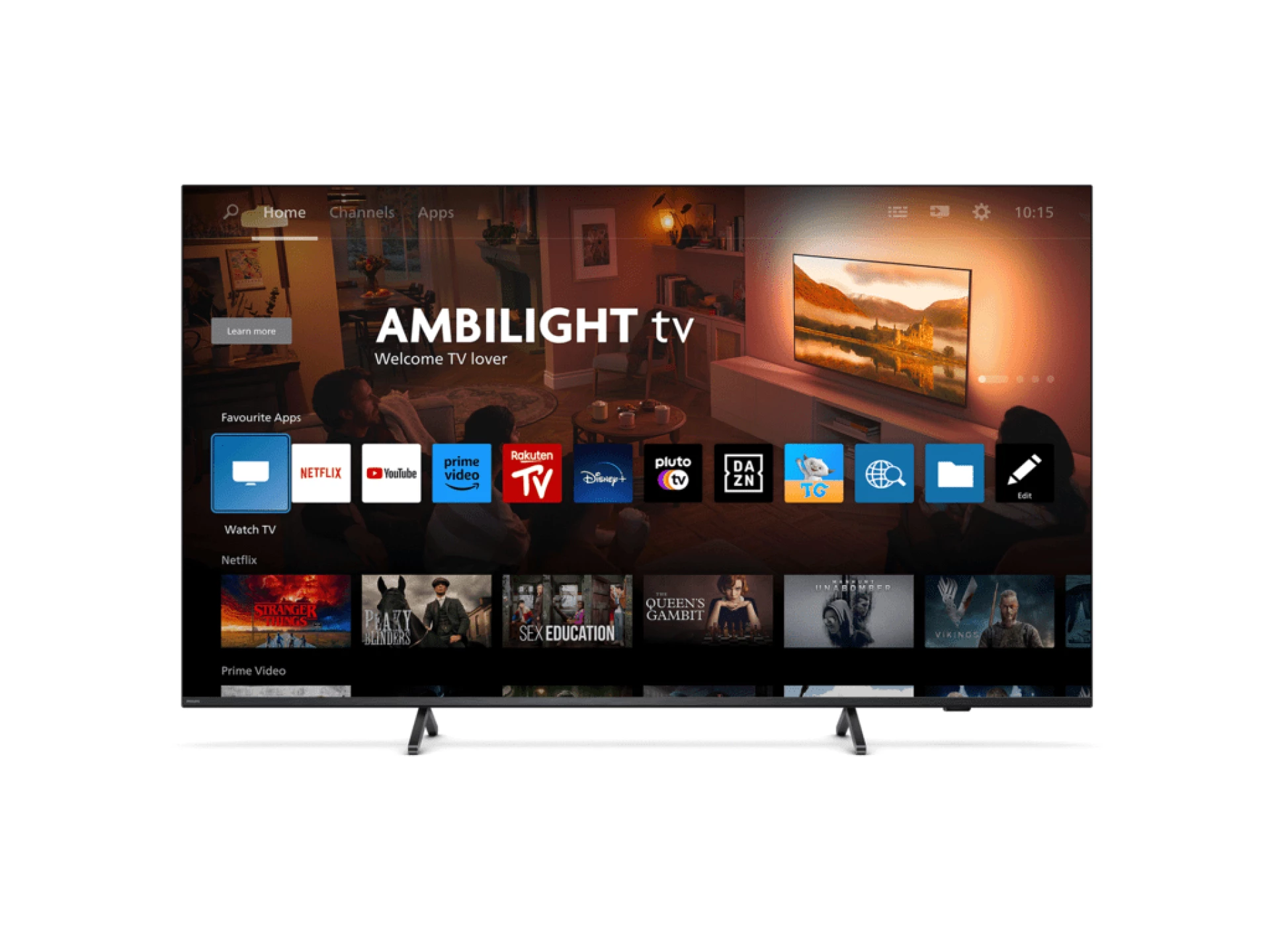 Philips 75"PUS8919 4K Titan OSAmbiliht TV s 3 stran; 120HzRMS 40W; Dolby Digital; Dolby Atmos