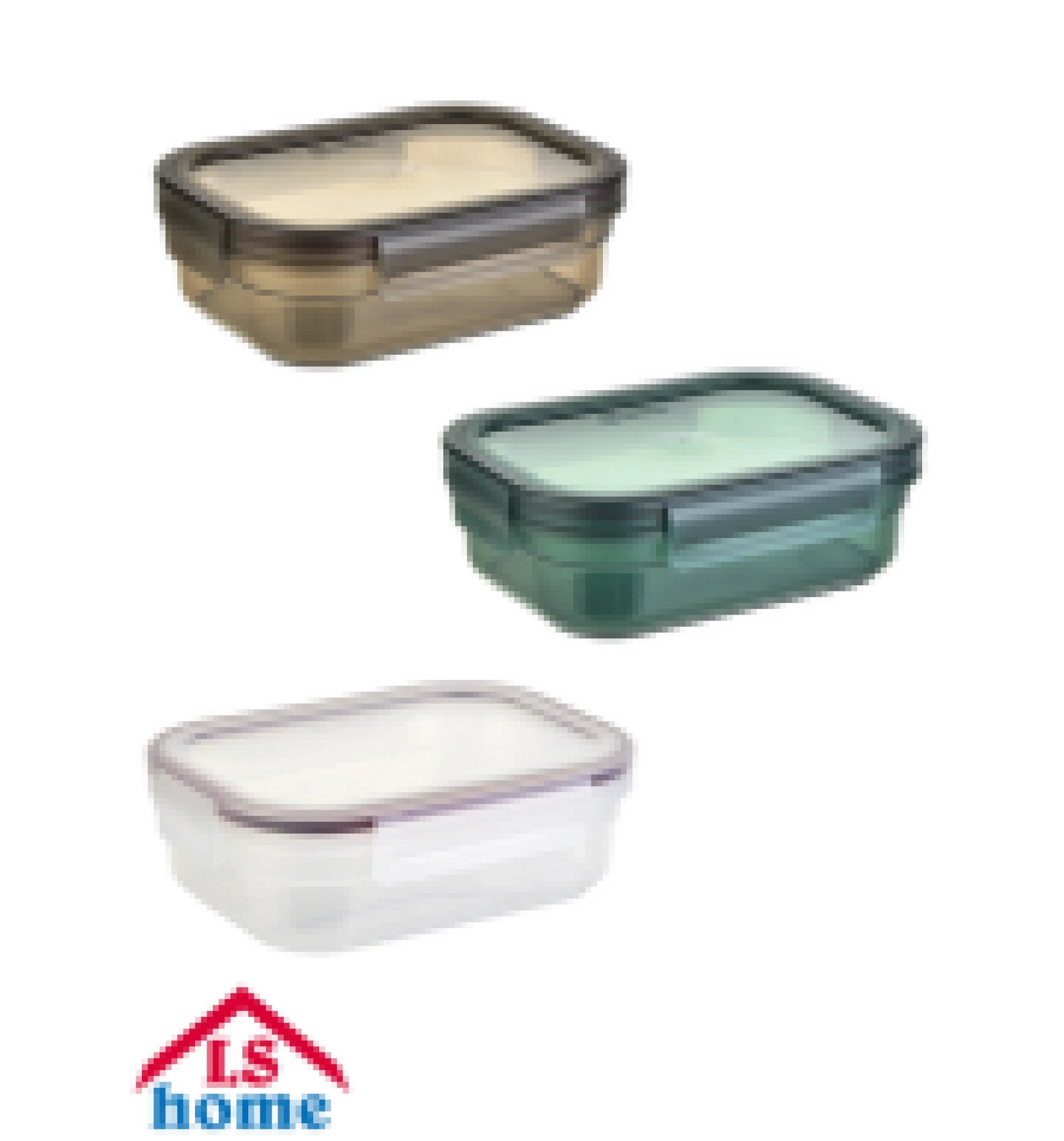 POSUDA 1/1 s poklopcem 20x14,5x6,5cm/1L PVC mix boja Divina DP 5# SR38