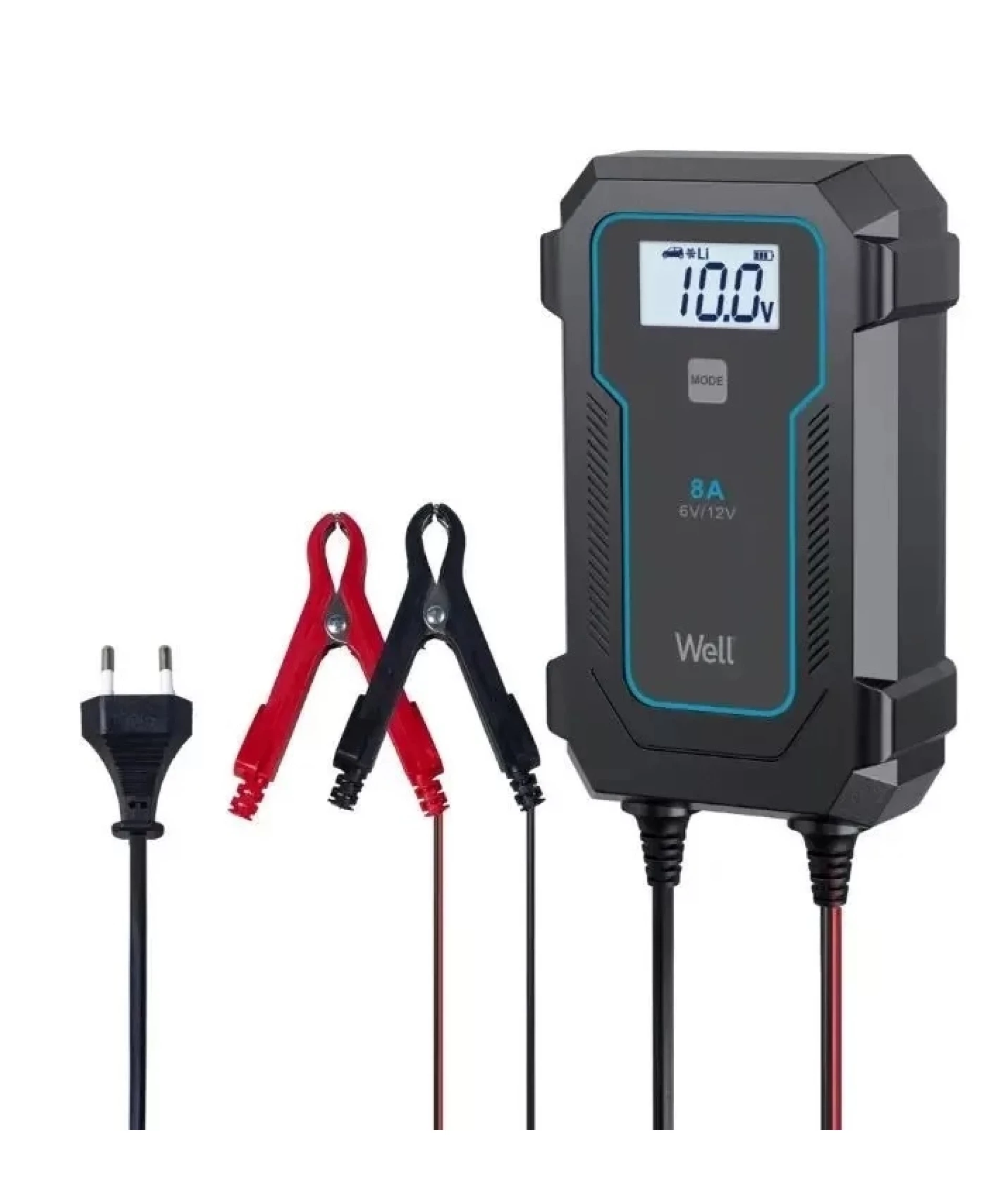 Punjač Olovnih i LiFePO4 Baterija | 6V 4A | 12V 8A | S Mikroprocesorom | WELL
